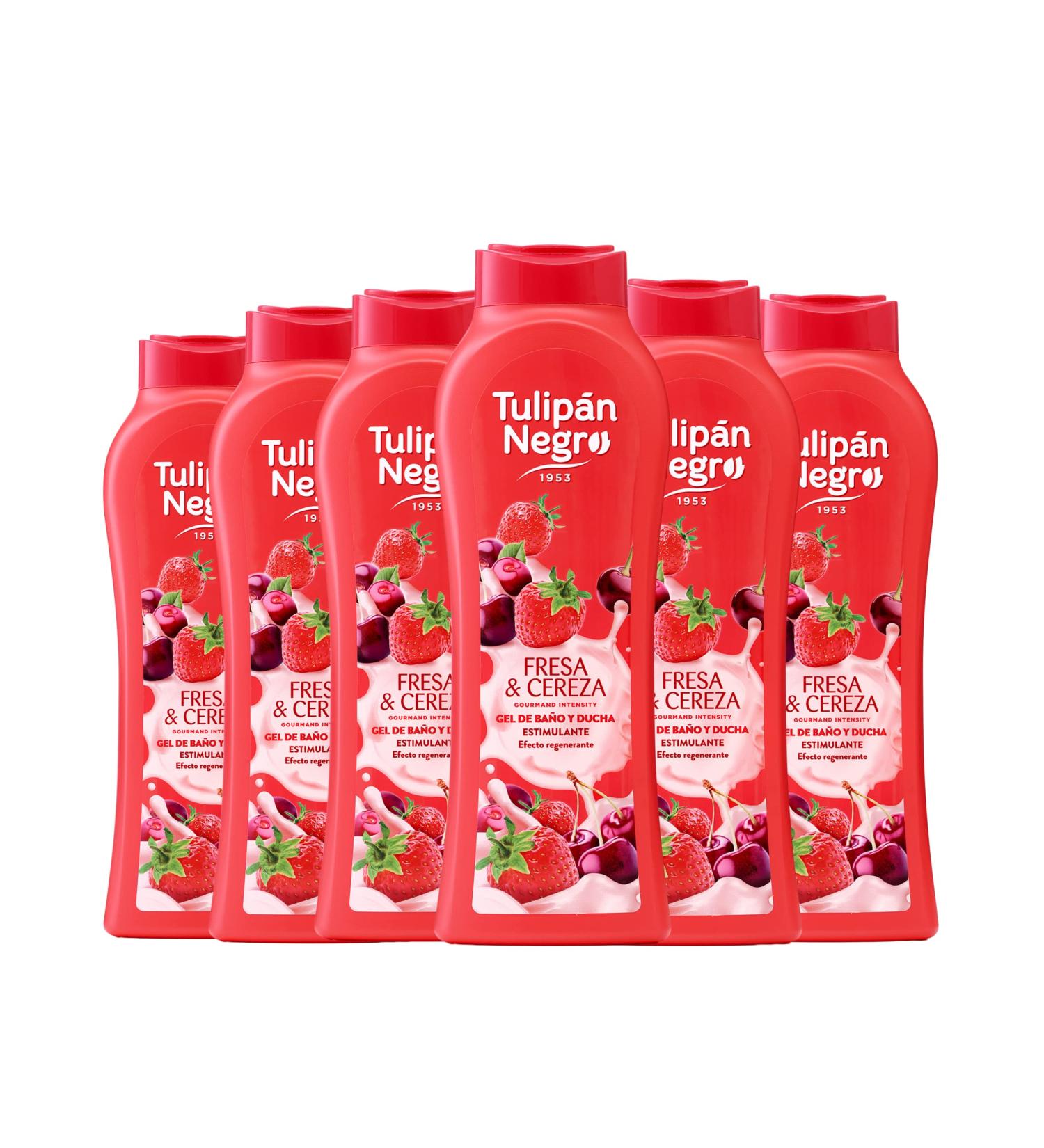 BRISEIS SA Tulipan Black Bath Gel strawberry and cherry stimulatory effect Regenerating 720 ml x6 units - Buy Online on GoSupps.com