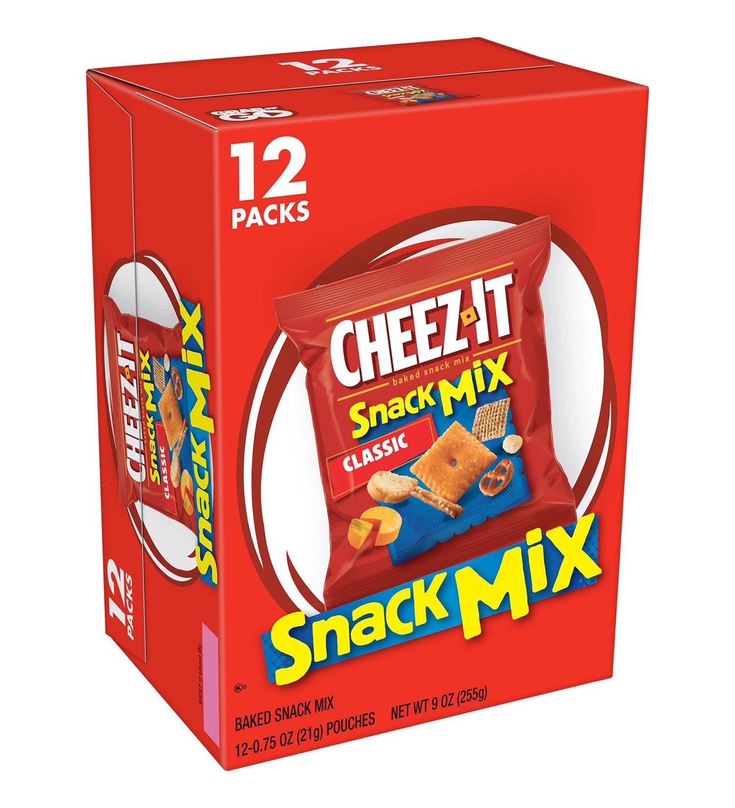 Cheez-It Snack Mix 9oz Box (12 Packs) - Classic Lunch and Office Snacks for Kids - Buy Online on GoSupps.com