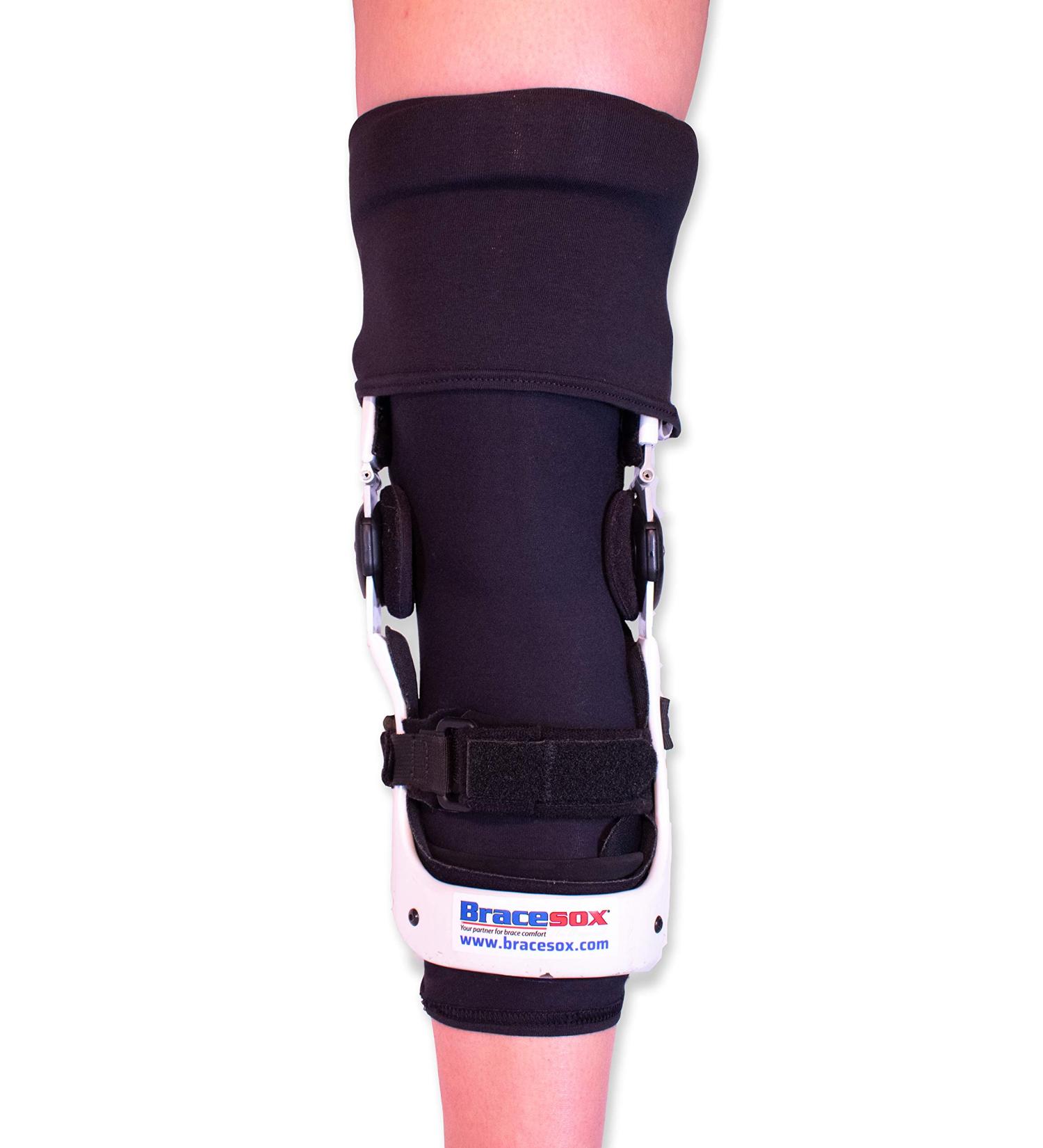 Bracesox Medium Cotton Knee Brace Undersleeve - Comfortable & Durable Leg Sleeve for Men and Women - Buy Online on GoSupps.com