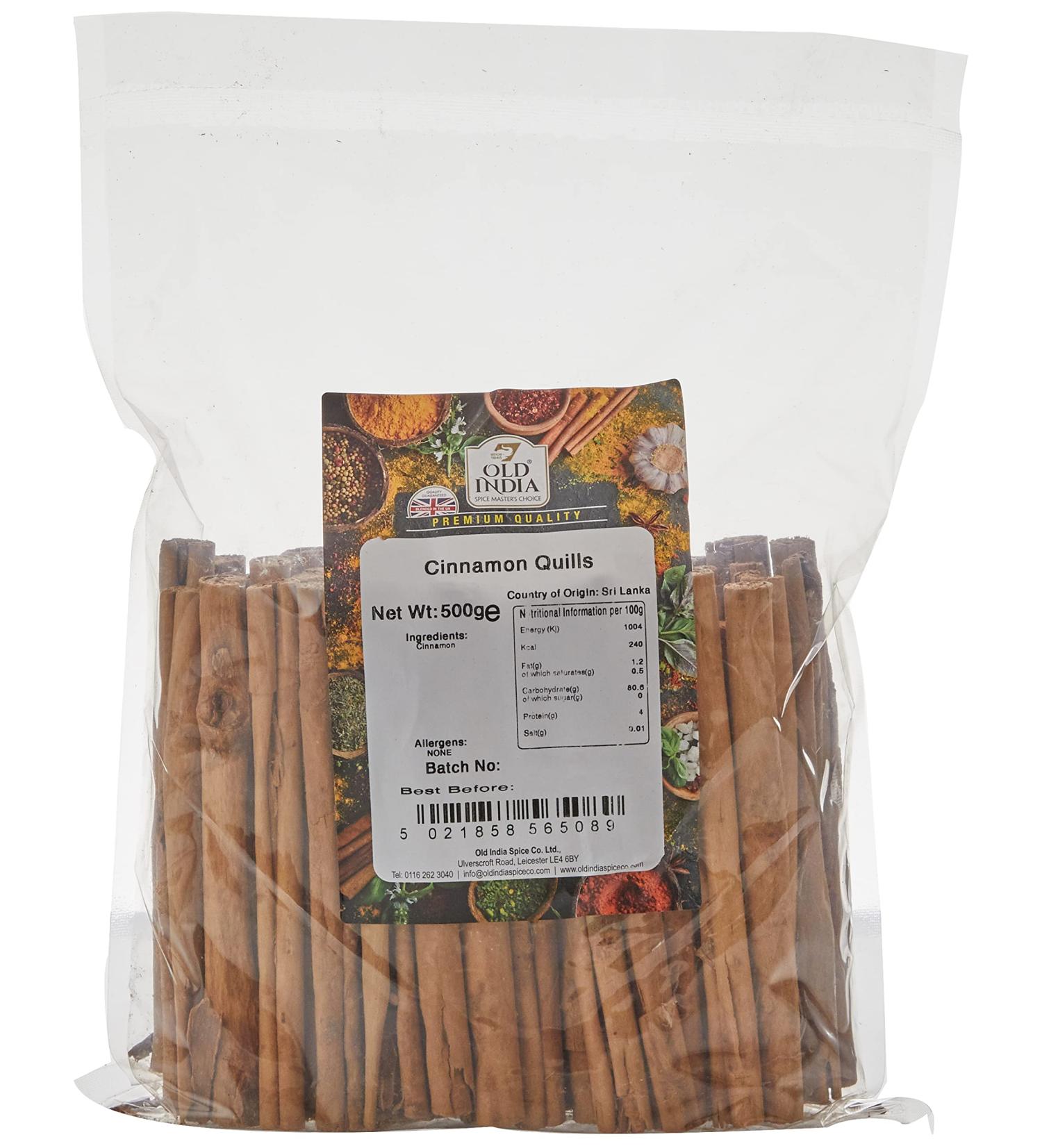 Old India Cinnamon Quills 500 g - Buy Online on GoSupps.com