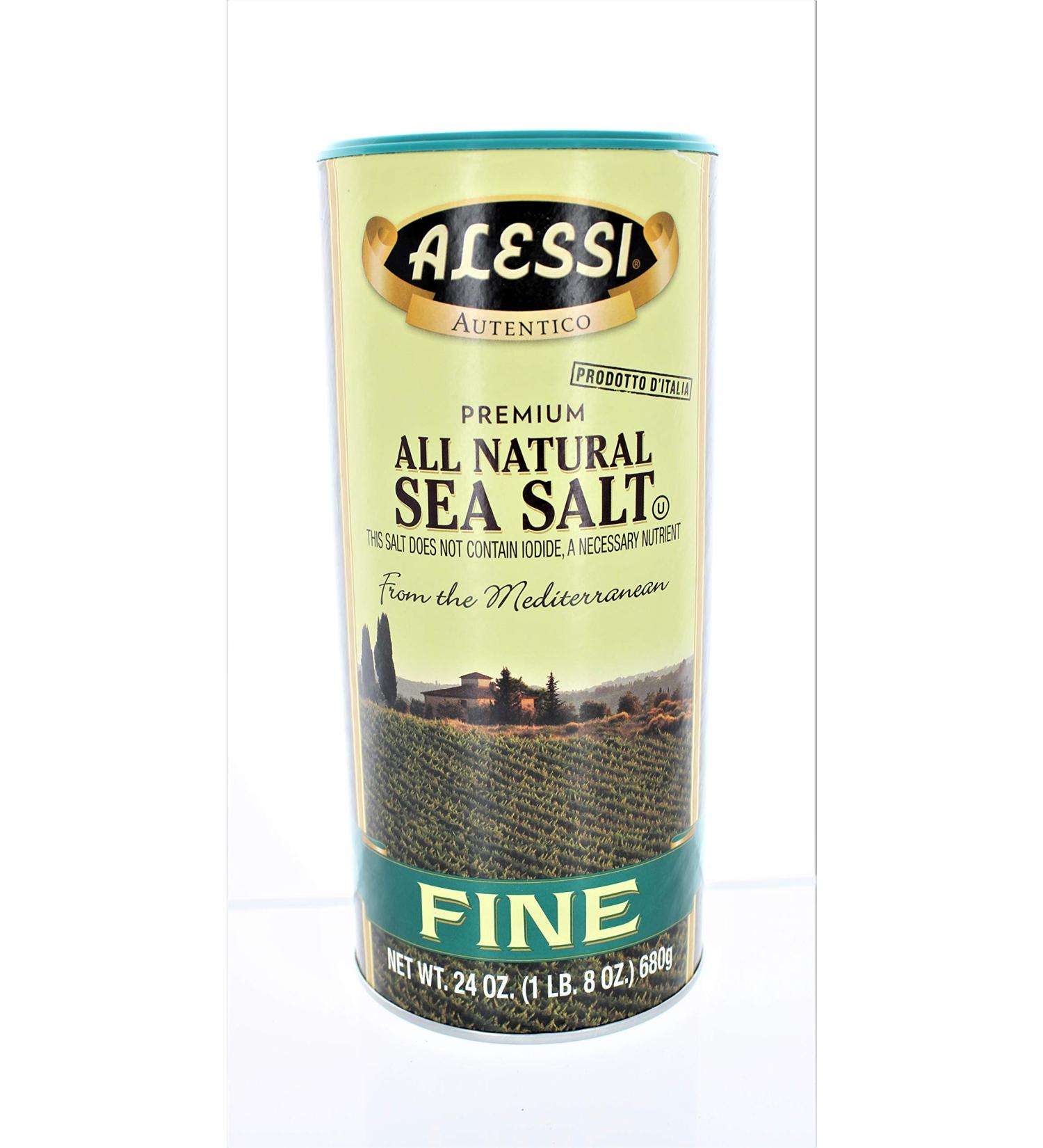 Buy ALESSI Mediterranean Sea Salt (2 x 24 OZ) - Premium Flavor & Quality - Buy Online on GoSupps.com