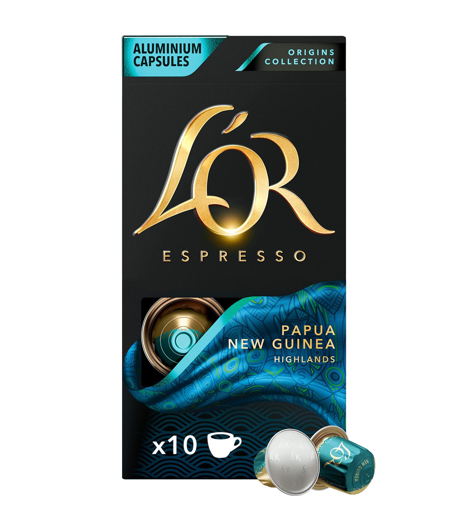 L'Or Papua New Guinea Capsules compatible with Nespresso 10 capsules Blue - Buy Online on GoSupps.com