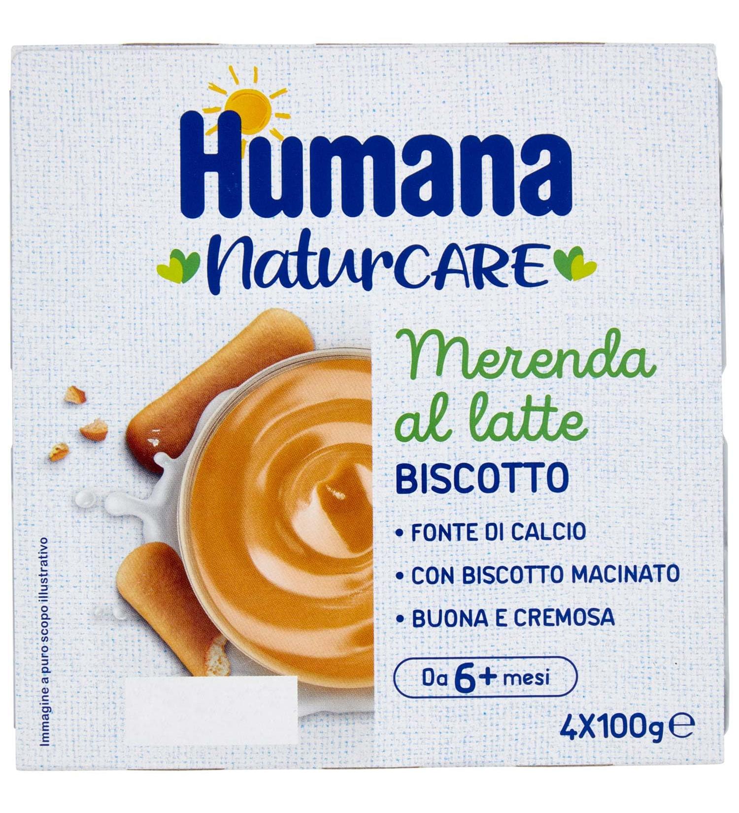 HUMANA MERENDA MILK COOKIES 4 PIECES OF 100 G - Buy Online on GoSupps.com