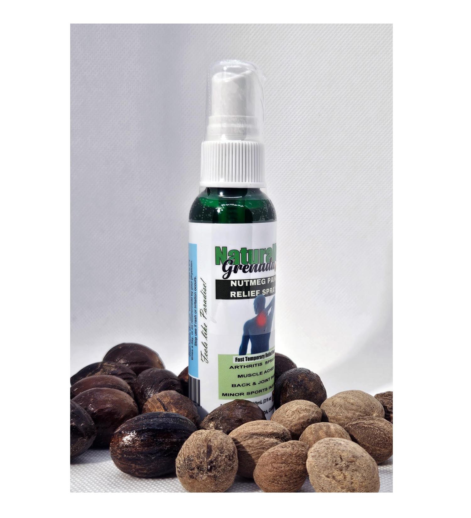 Nutmeg Soothing Joint Spray Naturally Grenada - Product of Grenada Caribbean - Buy Online on GoSupps.com