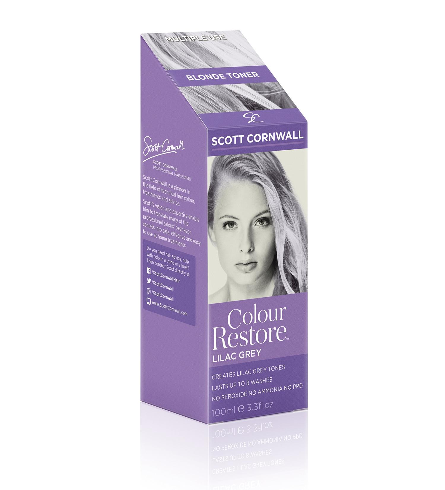 Scott Cornwall Colour Restore Toner 100 ml Lilac Grey - Buy Online on GoSupps.com