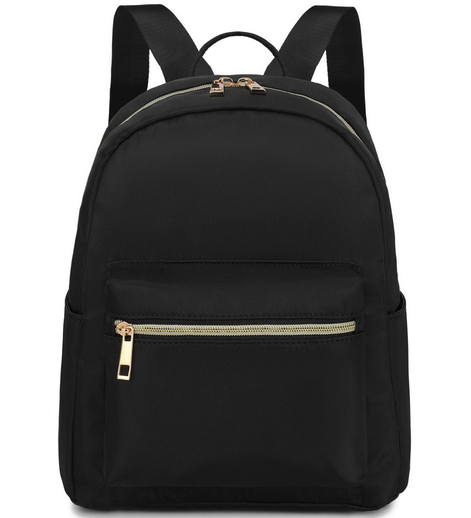 Water-Resistant Mini Backpack for Women and Girls - Small Purse Shoulder Bag for School, Travel - Black - Buy Online on GoSupps.com