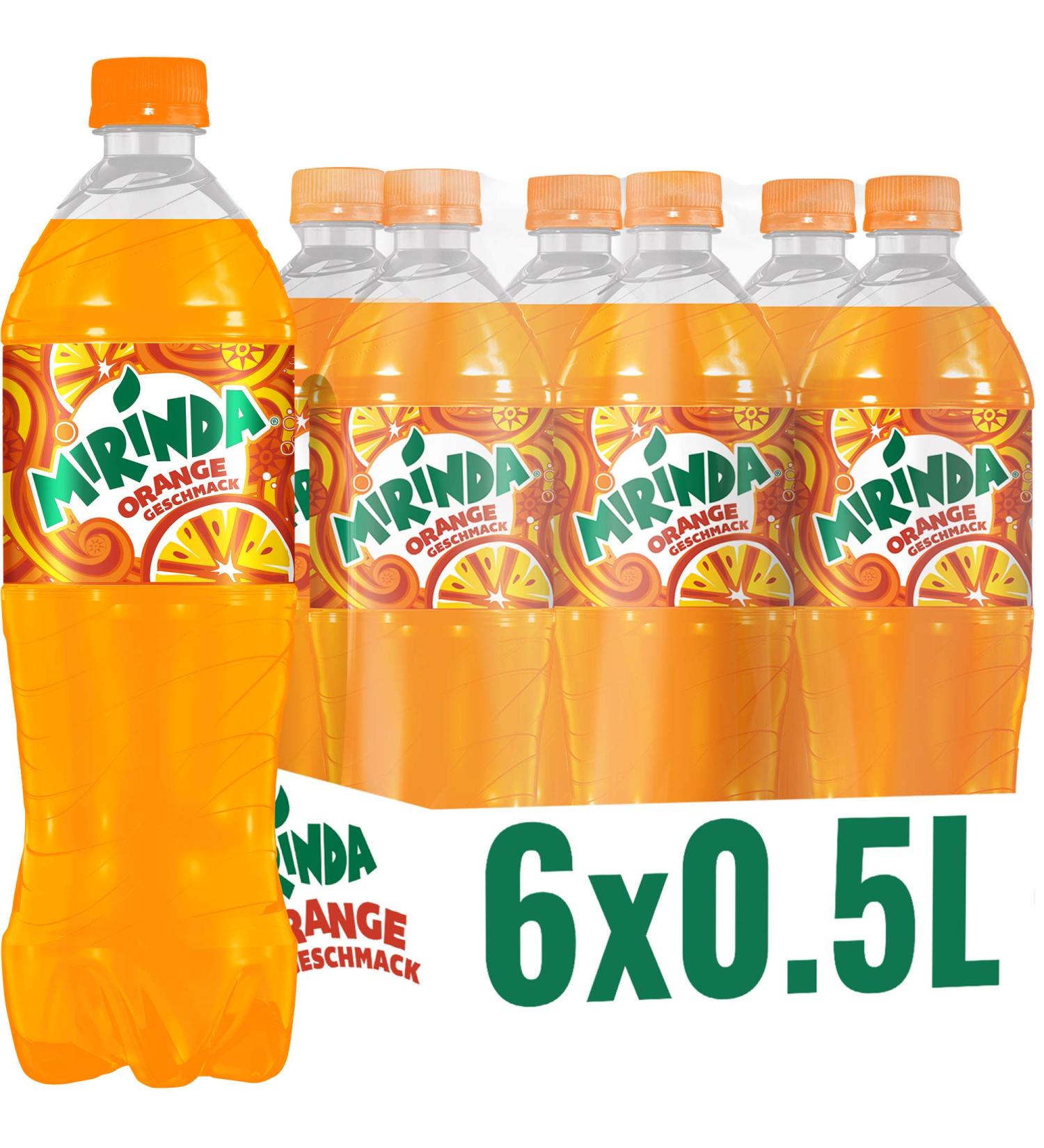 Buy Mirinda Original Orange - Classic Lemonade 500ml Bottles (6 Pack) | Eco-Friendly & Refreshing Soft Drink - Buy Online on GoSupps.com