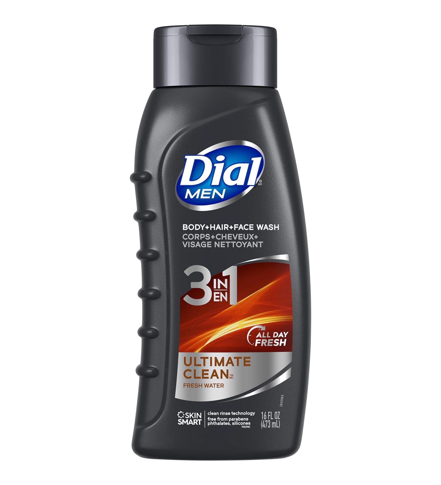 Dial for Men Ultimate Clean Body Wash & Hair Care - 2 Pack, 16 Fl. Oz Each - Buy Online on GoSupps.com