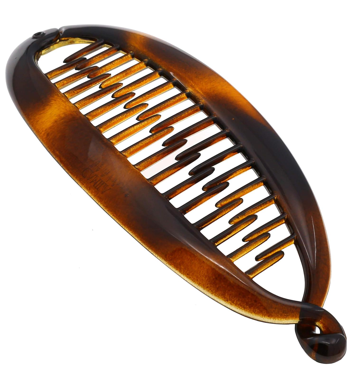 Camila Paris CP2 French Large Banana Clip Hair Comb - 6 Inch, Flexible Ponytail Holder for Thick Hair - Interlocking Styling Tool for Women - Made in France - Buy Online on GoSupps.com