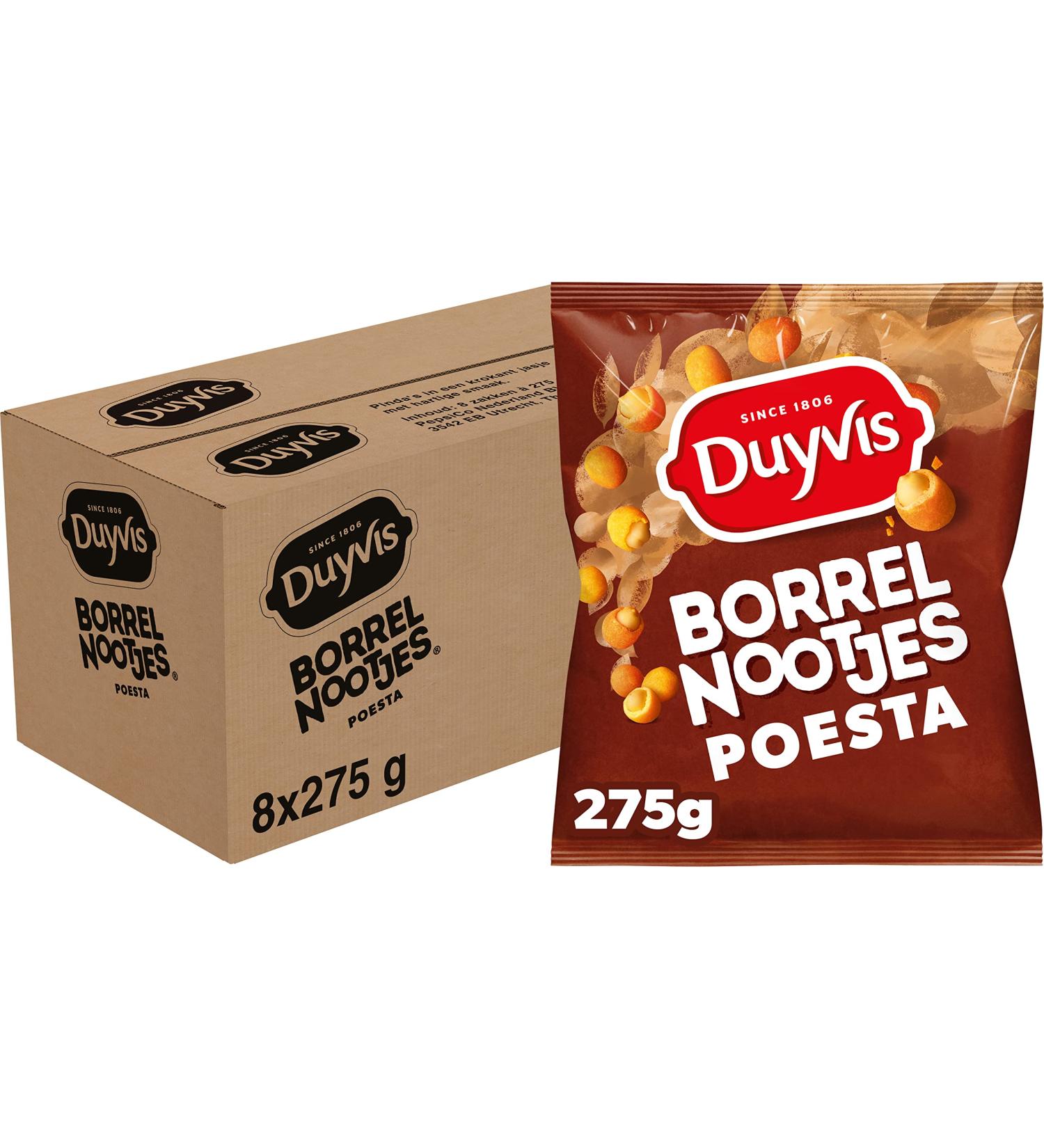 Duyvis Borrelnootjes Puszta 8 sachets x 275 g. - Buy Online on GoSupps.com