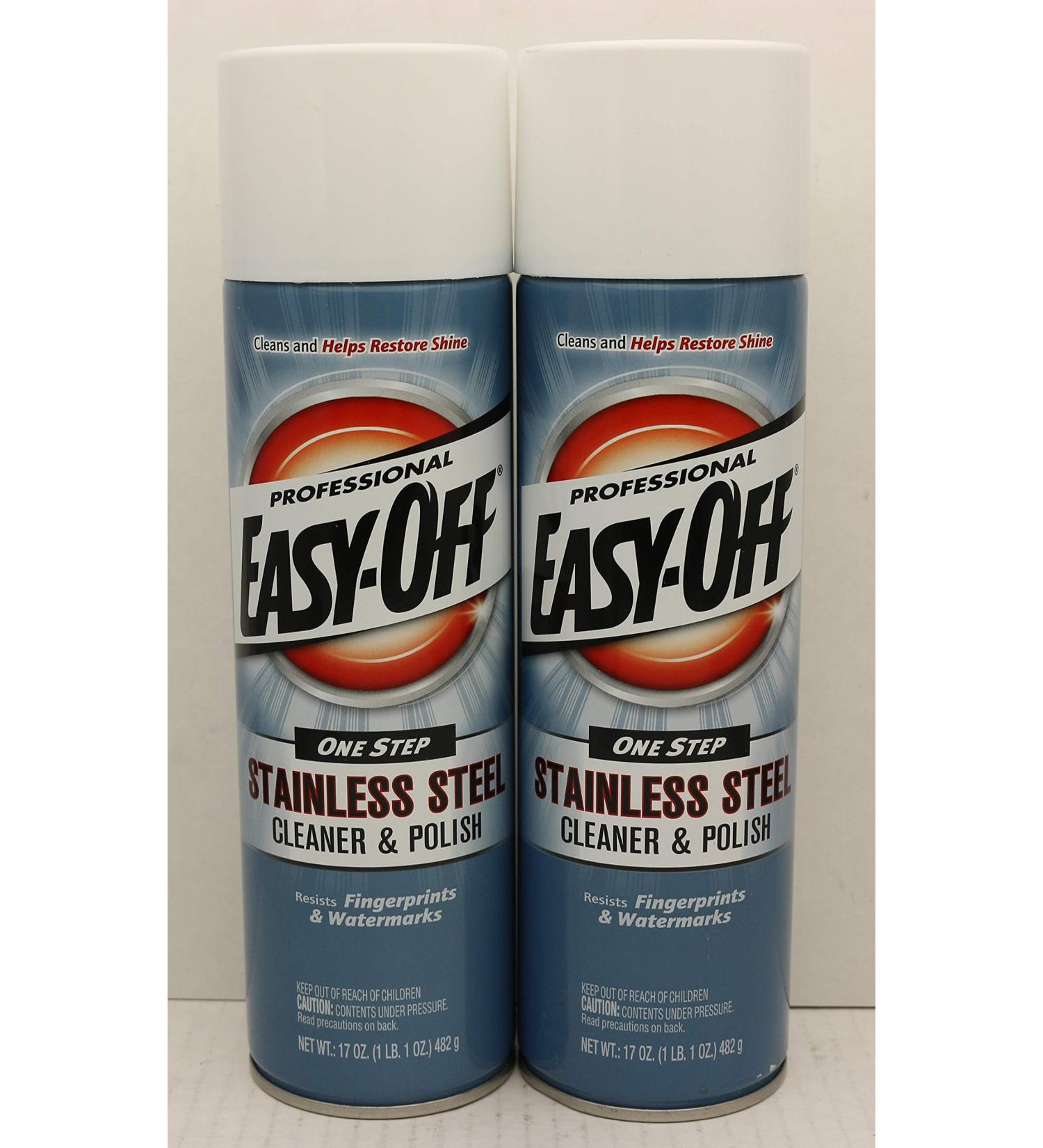 Easy Off Professional Easy-off Stainless Steel Cleaner and Polish 17 Ounce 2 Pack 17 Ounce (Pack of 2)