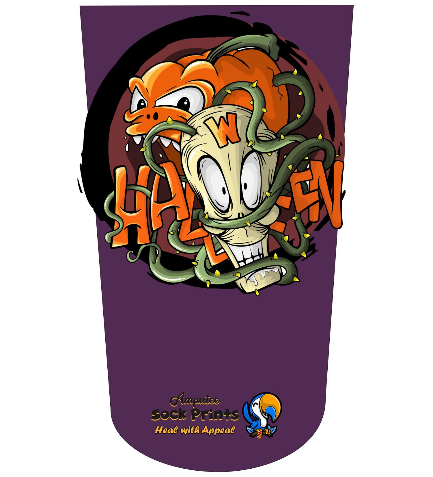 Blood Moon Halloween V1 3Ply Stump Sock for Amputees - Heal with Appeal - Buy Online on GoSupps.com