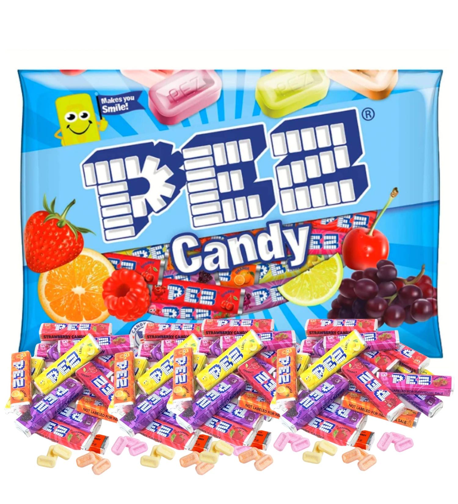 PEZ Candy Refill Rolls 11 oz Variety Bag - 35 Full Rolls - Buy Online on GoSupps.com