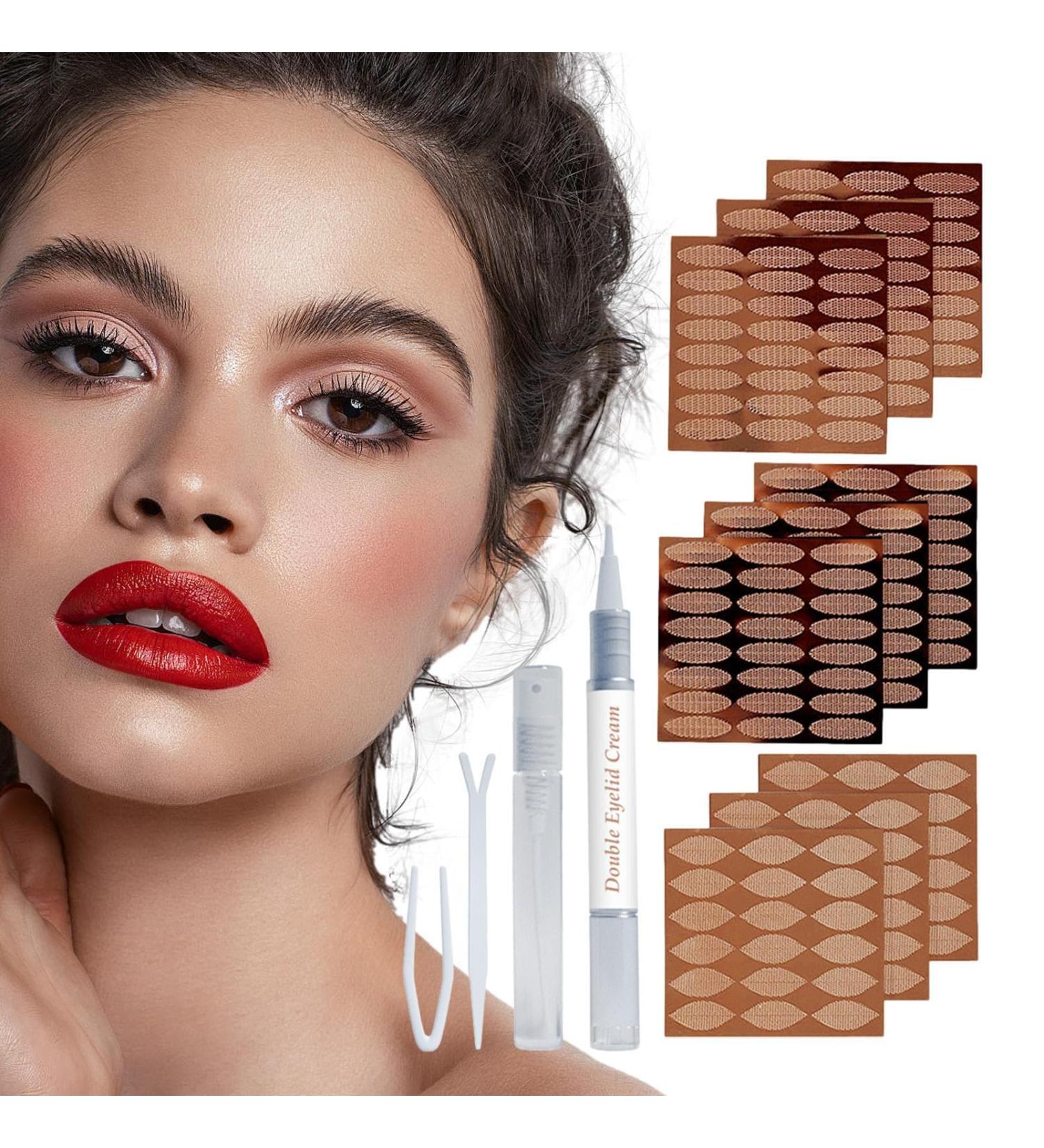Hooded Eyelid Lifter Strips - Natural Eyelid Stickers for Hooded Eyes Invisible - Waterproof Droopy Eyelid Lifter Eye Tape for Dramatic Lift Heavy Saggy Uneven Mono Eyelids Pochy - Buy Online on GoSupps.com