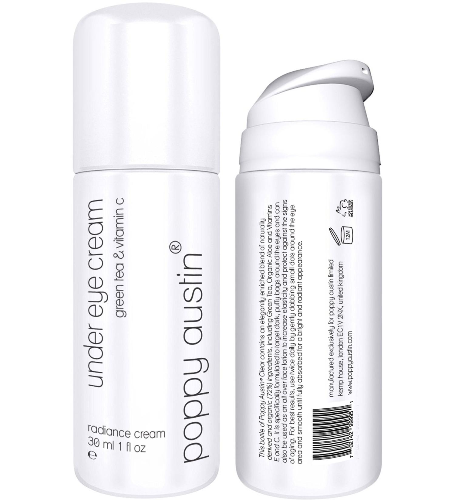 Poppy Austin 30ml Anti Aging Eye Cream for Wrinkles, Eye Bags & Puffiness - 100% Vegan Formula - Buy Online on GoSupps.com