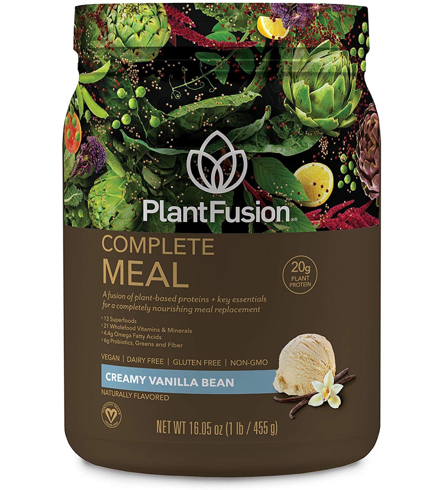 PlantFusion Complete Meal Protein Powder - Vegan, Gluten-Free, Non-GMO, 1 lb Vanilla - Buy Online on GoSupps.com