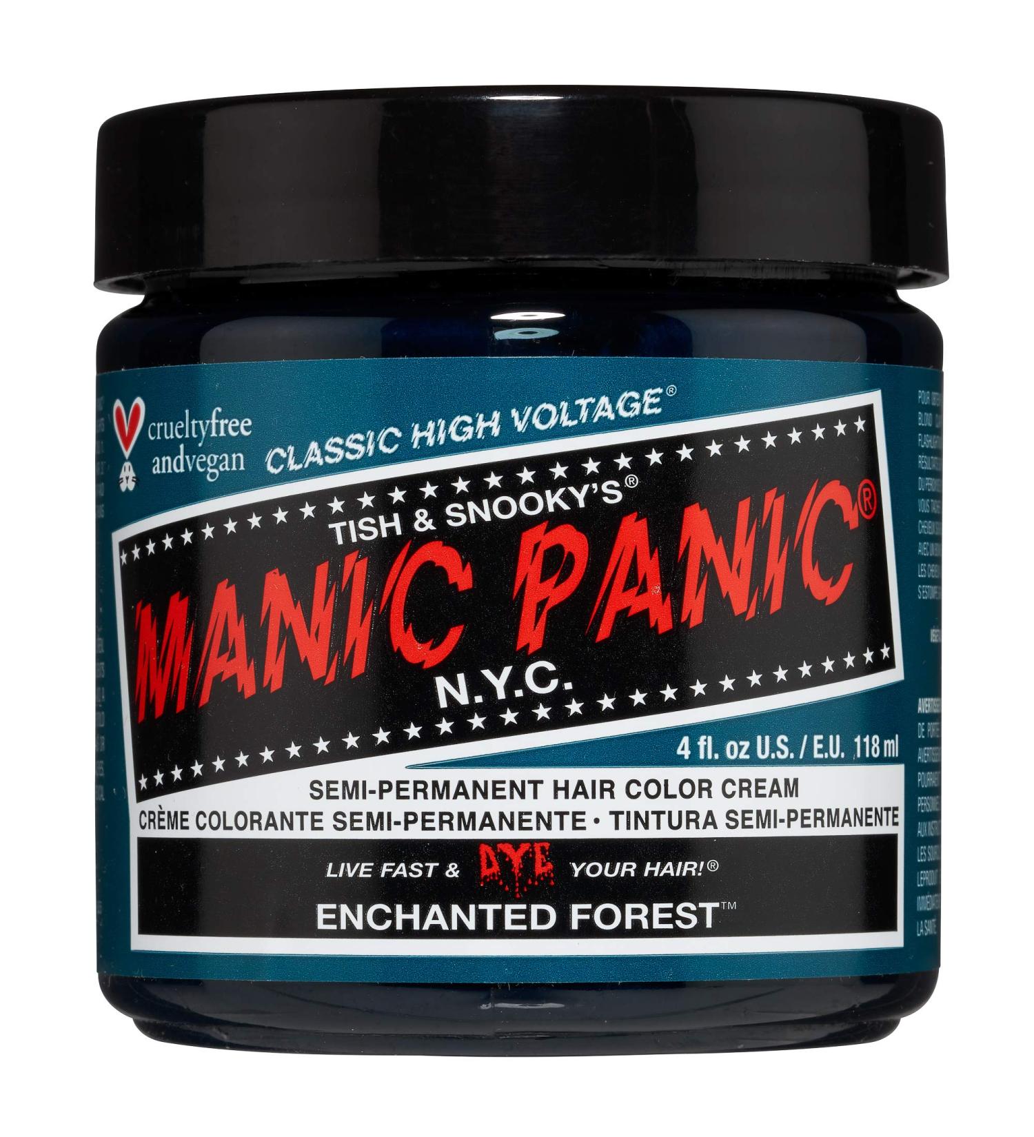 Manic Panic Enchanted Forest Classic Cr me - Vegan & Cruelty-Free Green Semi-Permanent Hair Dye 118ml - 1 Pack - Buy Online on GoSupps.com