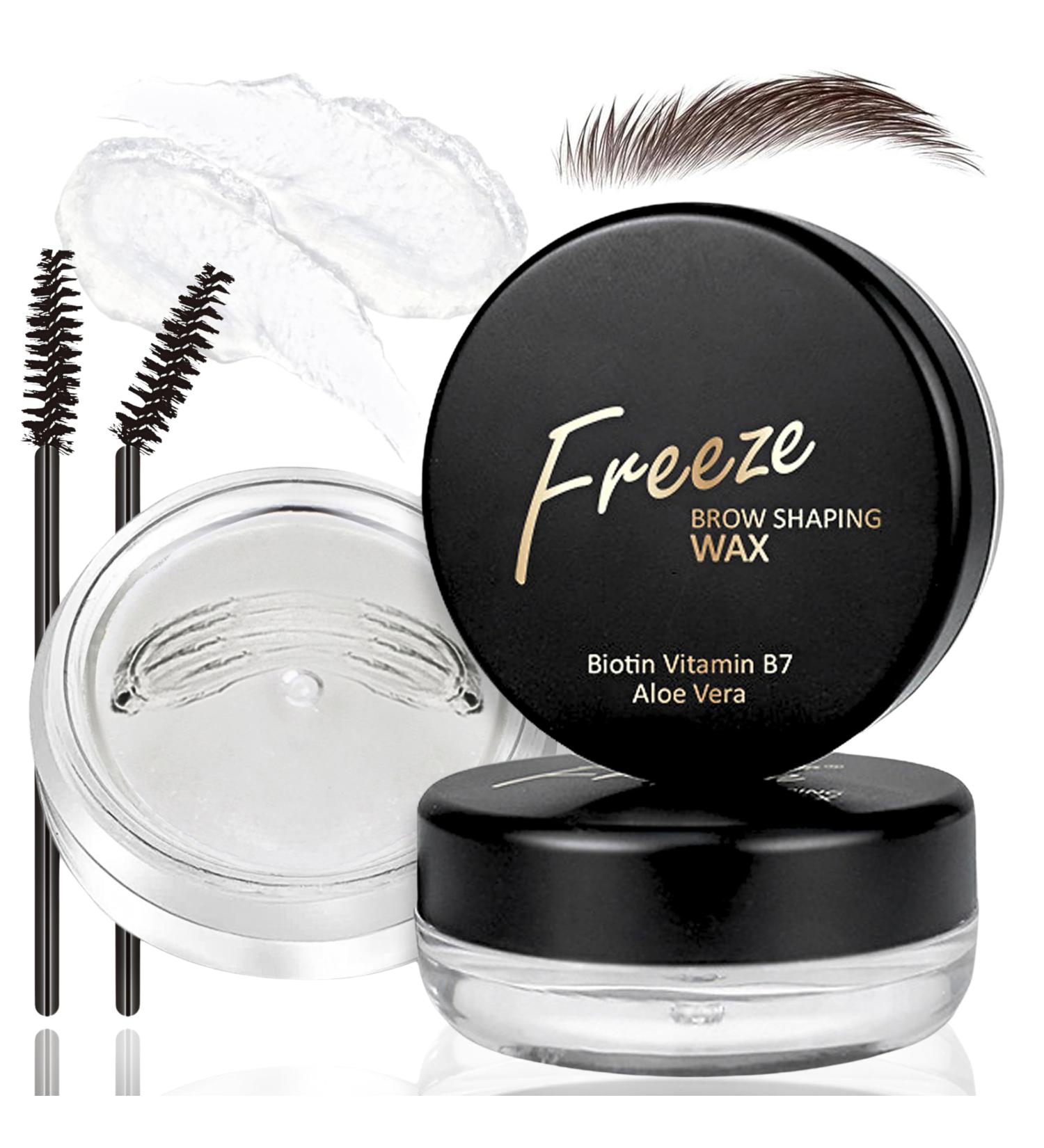 MrCuvaryas 2 pieces eyebrow wax gel shaping eyebrow wax shaping soap extra durable eyebrow gel transparent defining fixative styling pomade makeup balm for shaping definition black 2x 1 ml 1er Pack black - Buy Online on GoSupps.com