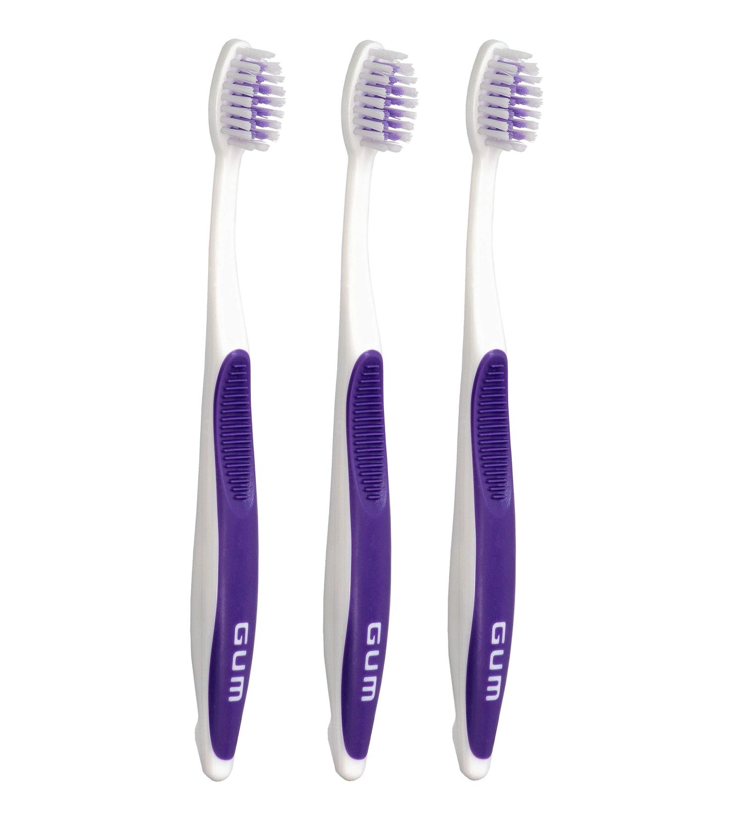 Buy Sunstar GUM 124 Soft Orthodontic Toothbrush for Braces - Pack of 3 | International Shipping Available - Buy Online on GoSupps.com