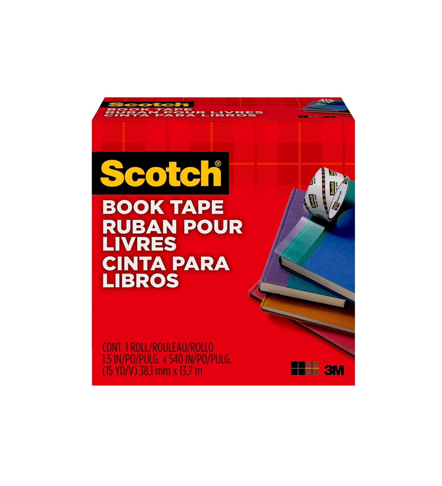 Scotch Book Tape  1.5 in x 540 in  1 Roll/Pack  Excellent for Repairing  Reinforcing Protecting  and Covering (845-150) 1.75 H x 4.12 L x 4.0 W - Buy Online on GoSupps.com
