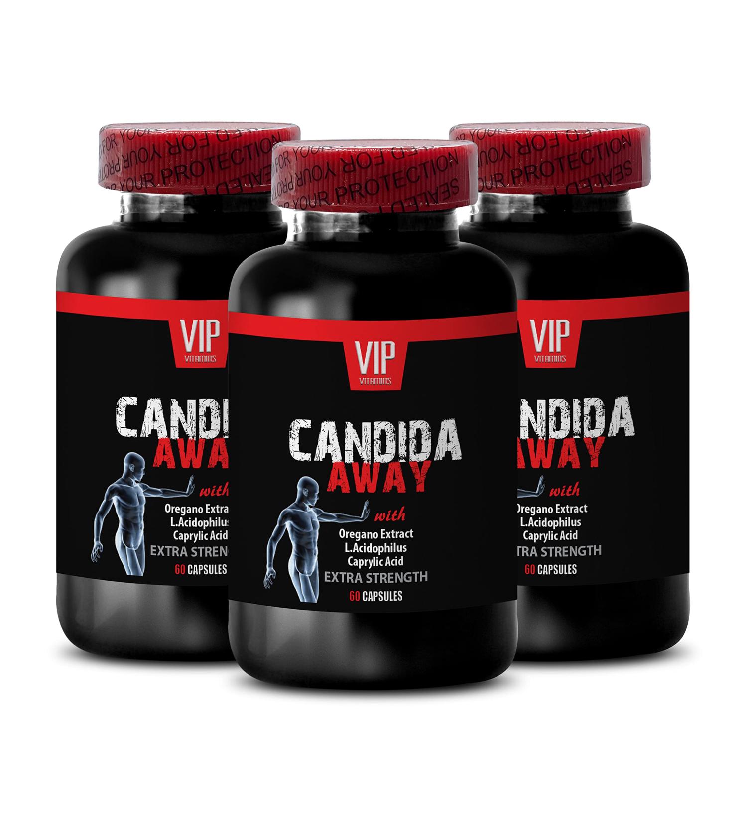 VIP VITAMINS Candida Enzymes - Candida Away - Combat Candida - 3 Bottles, 180 Capsules - Buy Online on GoSupps.com