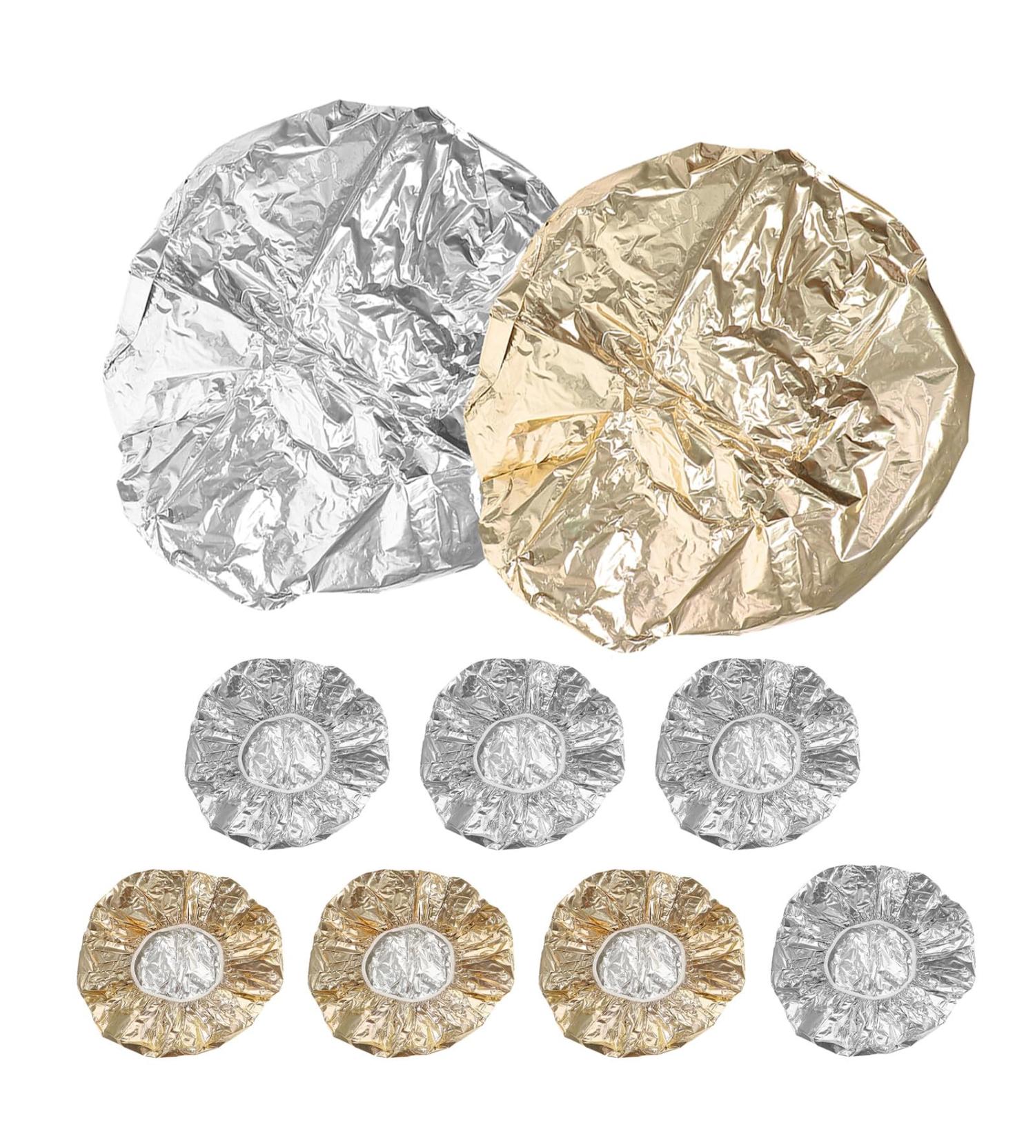 CLISPEED Lot de 9 Bonnets Chauffants en Aluminium pour Cheveux Bonnet Vapeur Thermique Argent et Dor Taille Unique lastique Soin Profond Capillaire pour Masque et Cheveux Domicile - Buy Online on GoSupps.com