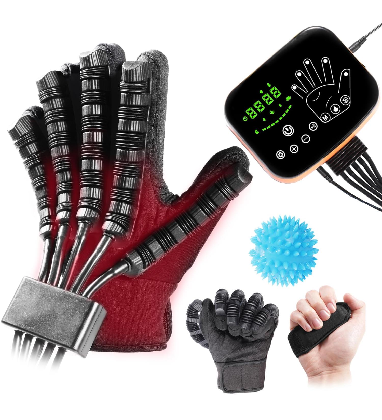 New Heating Function Rehabilitation Robot Gloves with Multiple Modes Adjustable Suitable for Hand Stroke Hemiplegia Patients to Help Patients with Hand Training and Promote Hand Function Recovery. Right Hand-XL - Buy Online on GoSupps.com