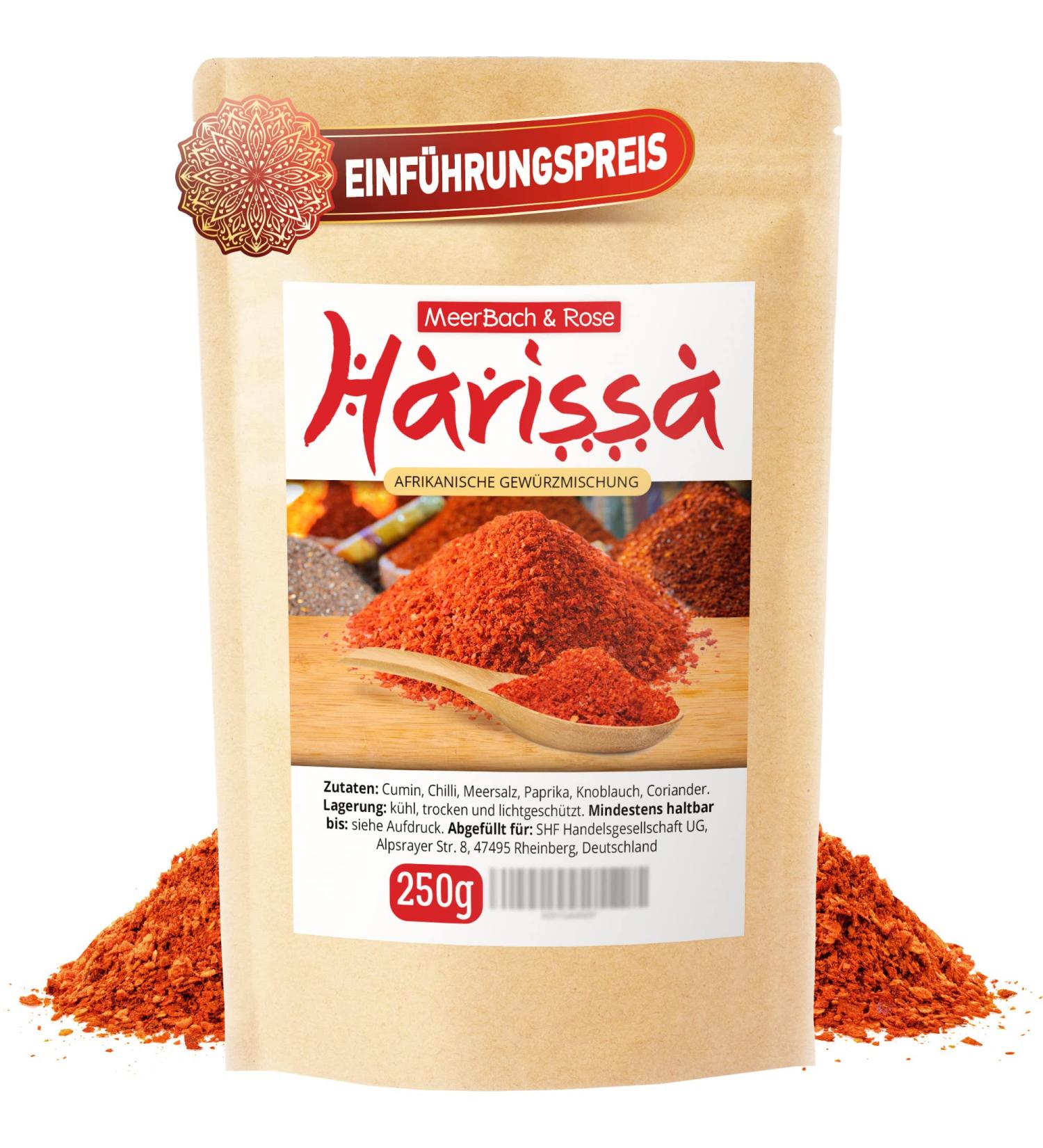 Buy Harissa Spice Mix 250g - Authentic Harissa Powder for Oriental & North African Cuisine | International Shipping - Buy Online on GoSupps.com