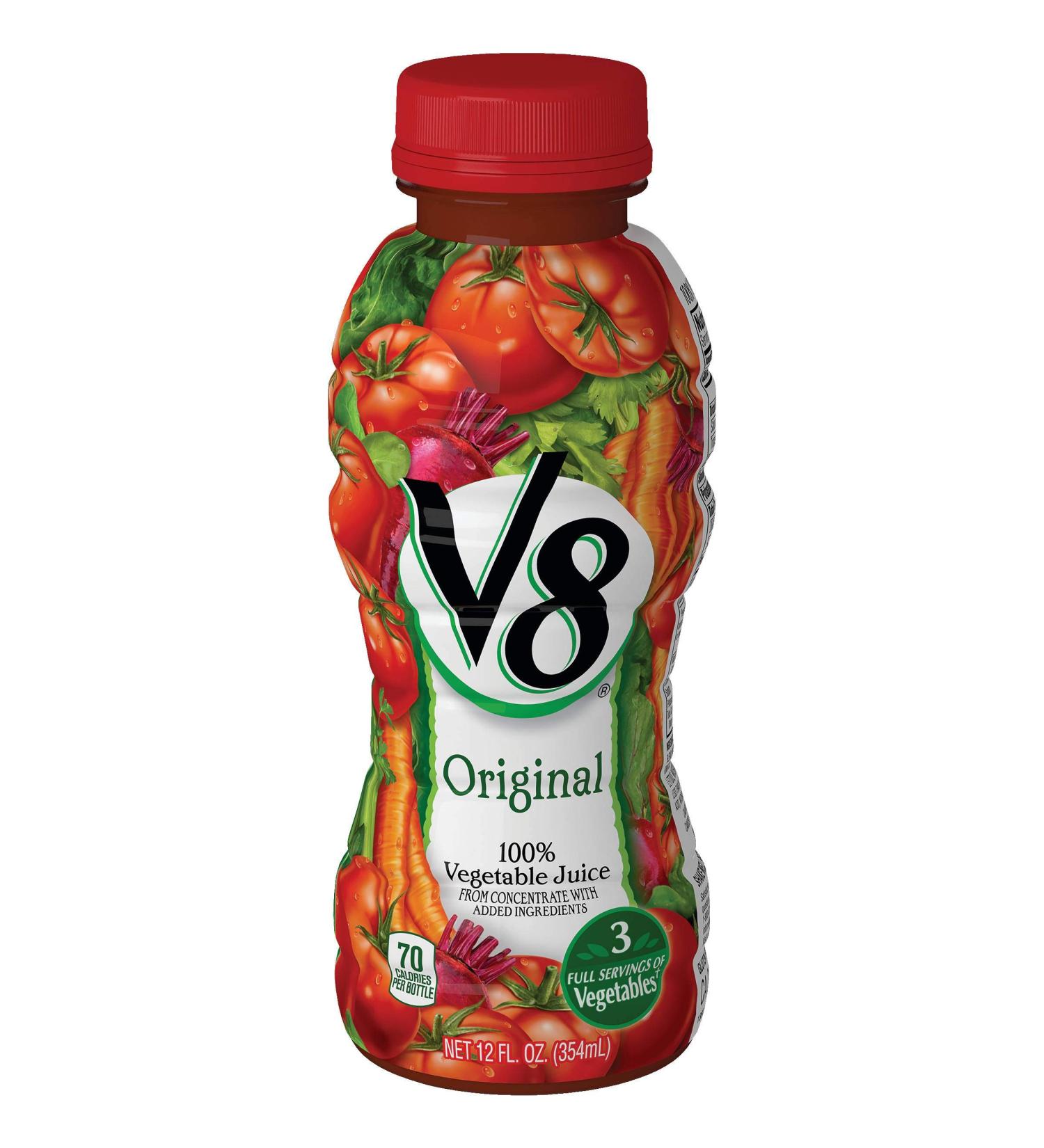 V-8 Juice, 3 Full Serving of Vegetables, 12 oz. (Pack of 12)