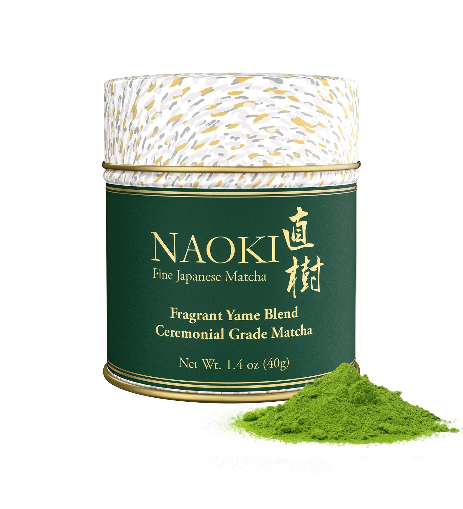 Naoki Matcha Fragrant Yame Blend - Authentic First Harvest Ceremonial Grade Matcha Green Tea Powder from Yame, Fukuoka - 40g (1.4oz) - Buy Online on GoSupps.com