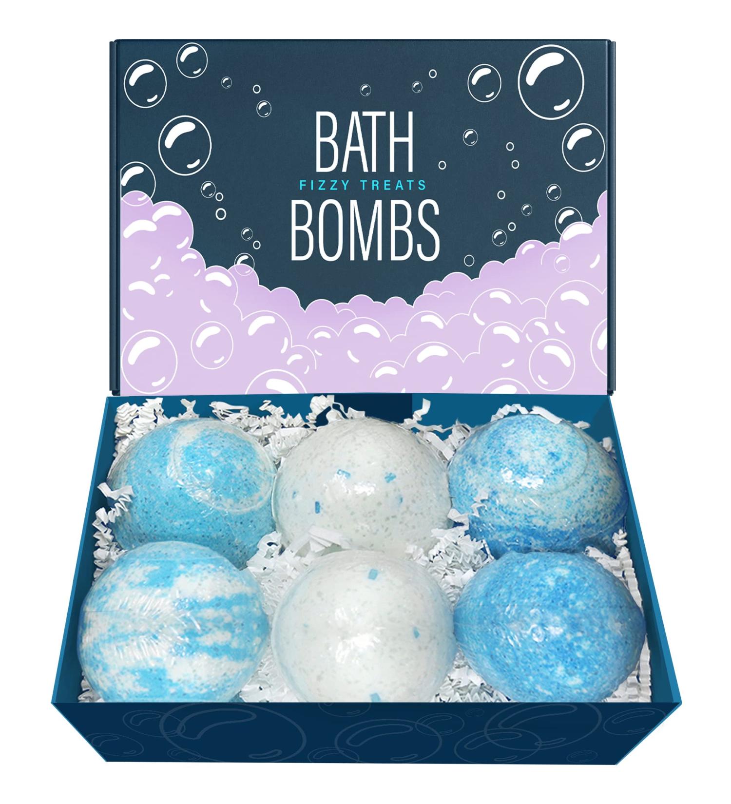 MAJESTIC PURE Bath Bombs Set of 6 - USA Made Fizzies with 100% Pure Essential Oils, Coconut Oil & Shea Butter for Luxury Bubble Bath & Spa Experience - Perfect Birthday & Mother's Day Gifts - Buy Online on GoSupps.com