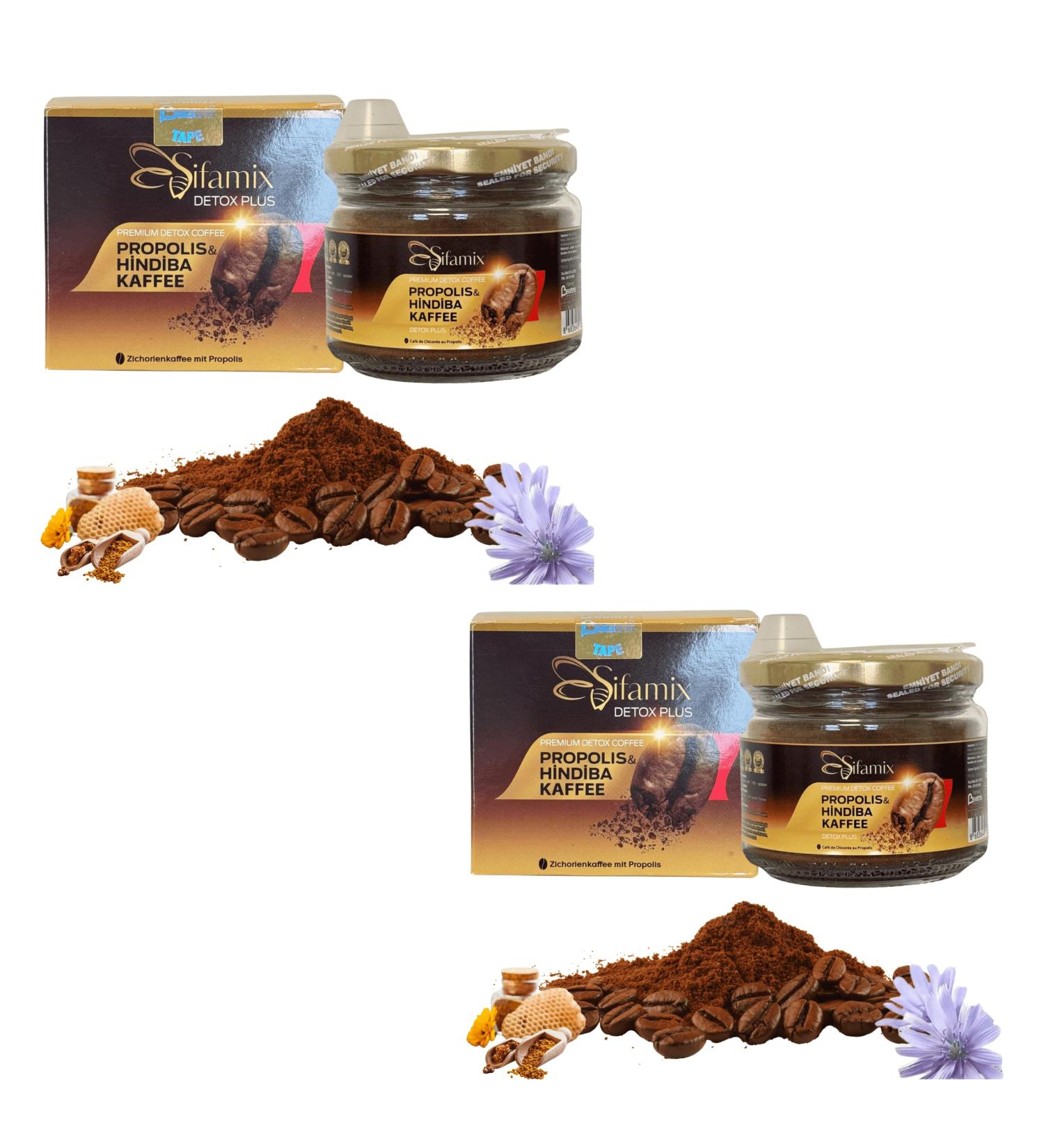 Beatris Beauty Sifamix Premium chicory and propolis coffee 60 soluble coffee 395 chicory 05 propolis without additives supports weight control and wellbeing 2 pieces - Buy Online on GoSupps.com