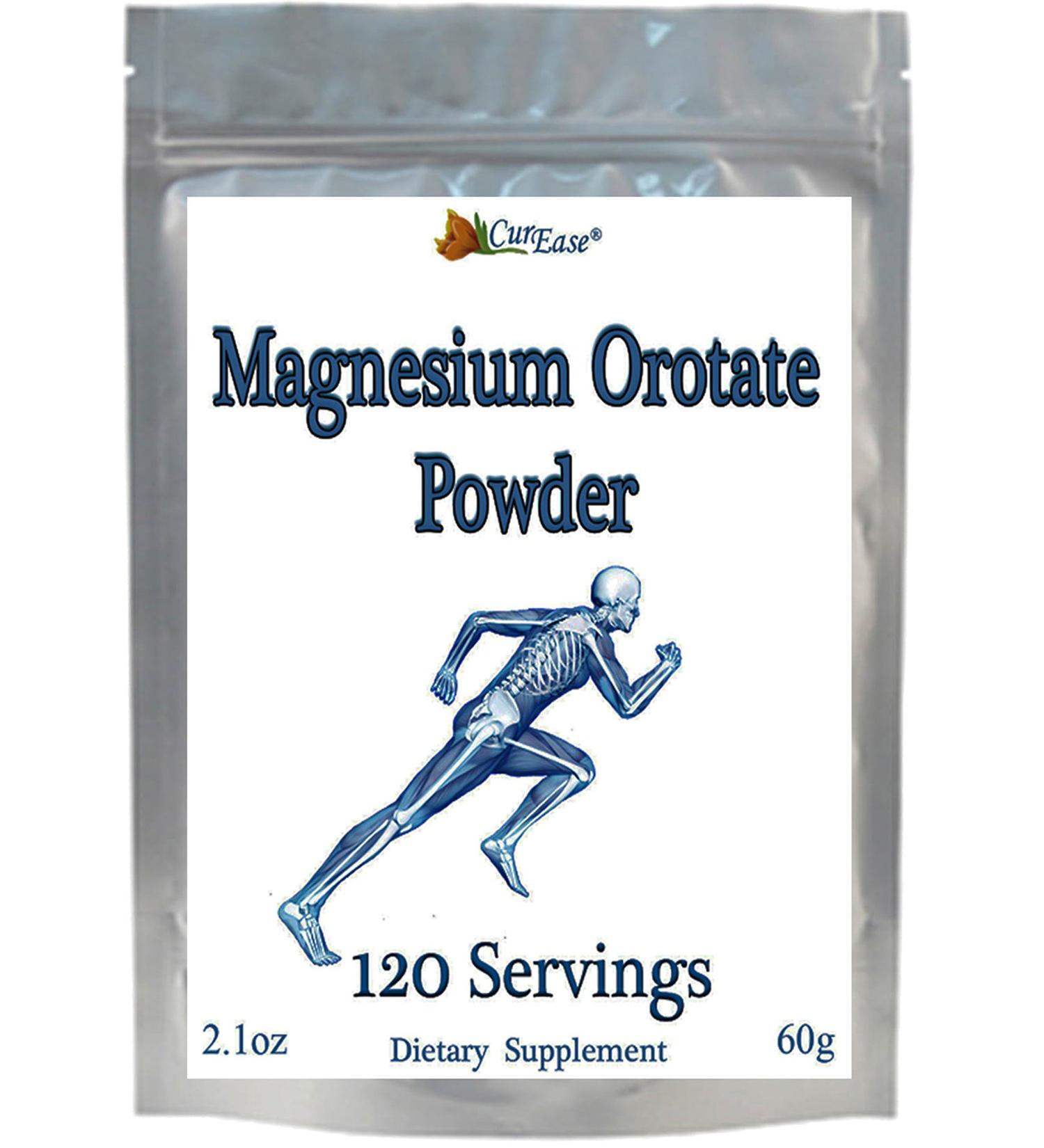 Premium Magnesium Orotate Powder 500mg - 120 Servings - Buy Online on GoSupps.com