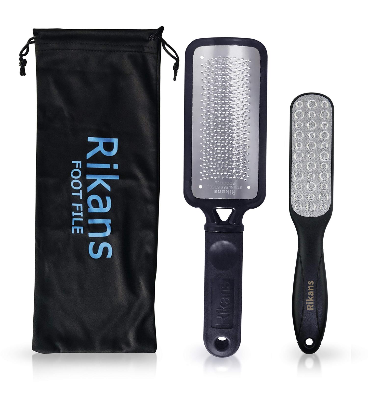 Rikans Colossal Foot File - Professional Callus Remover & Pedicure Tool for Wet/Dry Skin | High-Grade Stainless Steel Foot Care Set - Buy Online on GoSupps.com