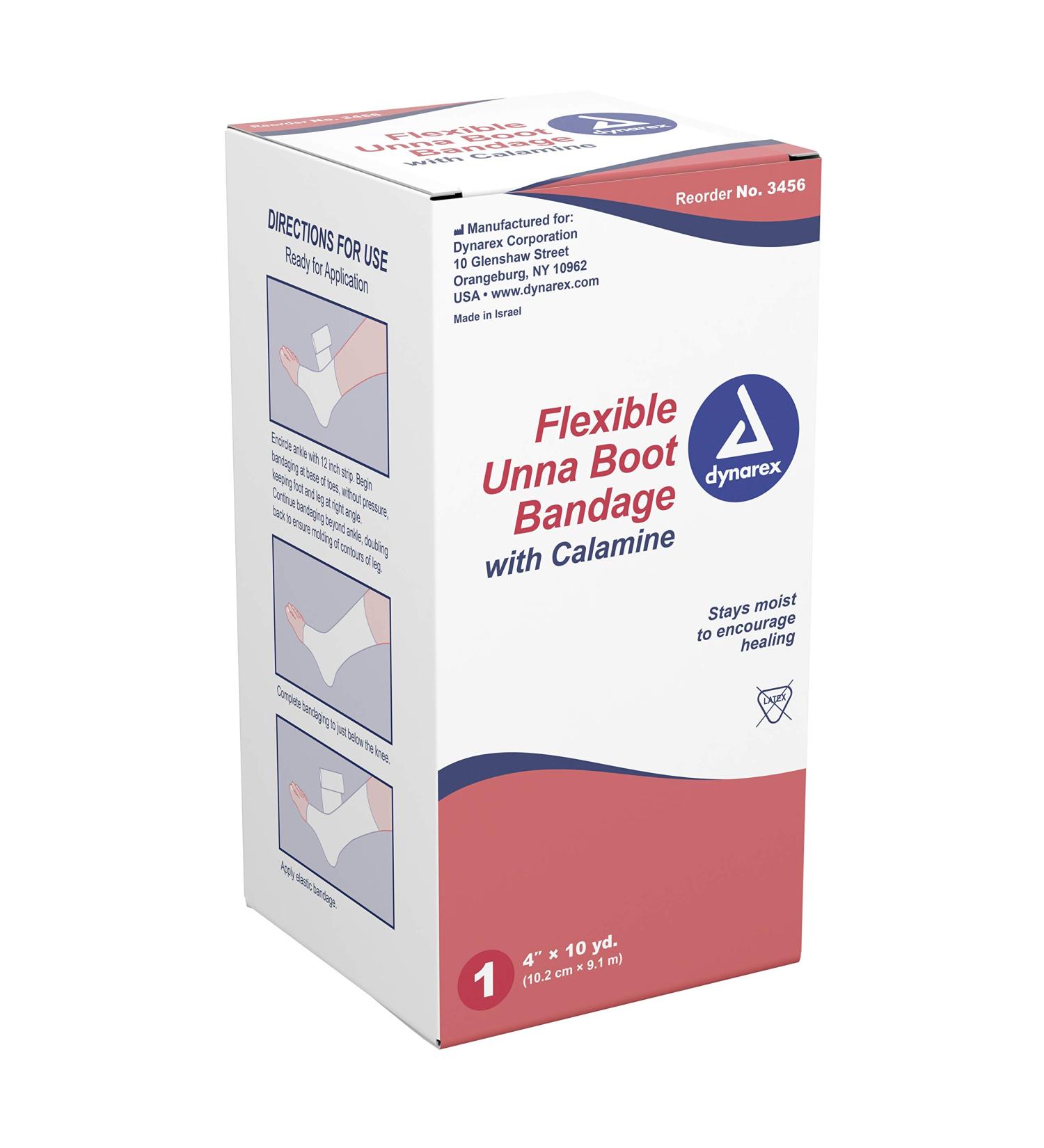 Buy Unna Boot with Calamine 4 - Dynarex 3456 for International Shipping | Best Wound Care Solutions - Buy Online on GoSupps.com