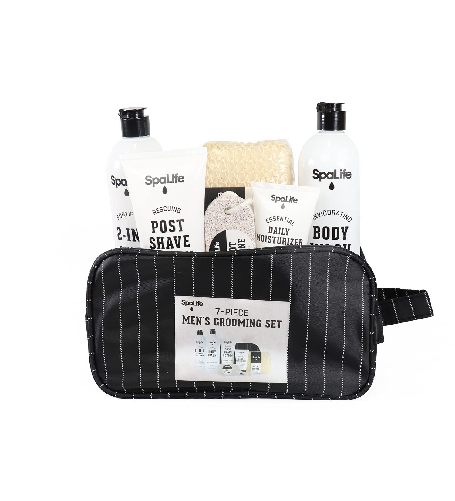 Spa Life All Natural Bath and Body Luxury Spa Gift Set Basket for Men - Grooming Set - Buy Online on GoSupps.com