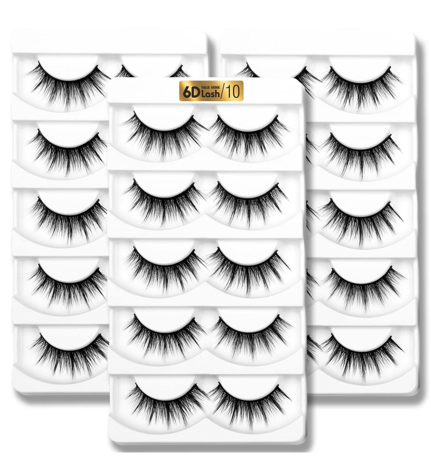 Aillen 6D Effect False Eyelashes - Natural Wispy Fluffy Strip Lashes for Parties, Weddings, Birthdays - P31 11MM - Buy Online on GoSupps.com