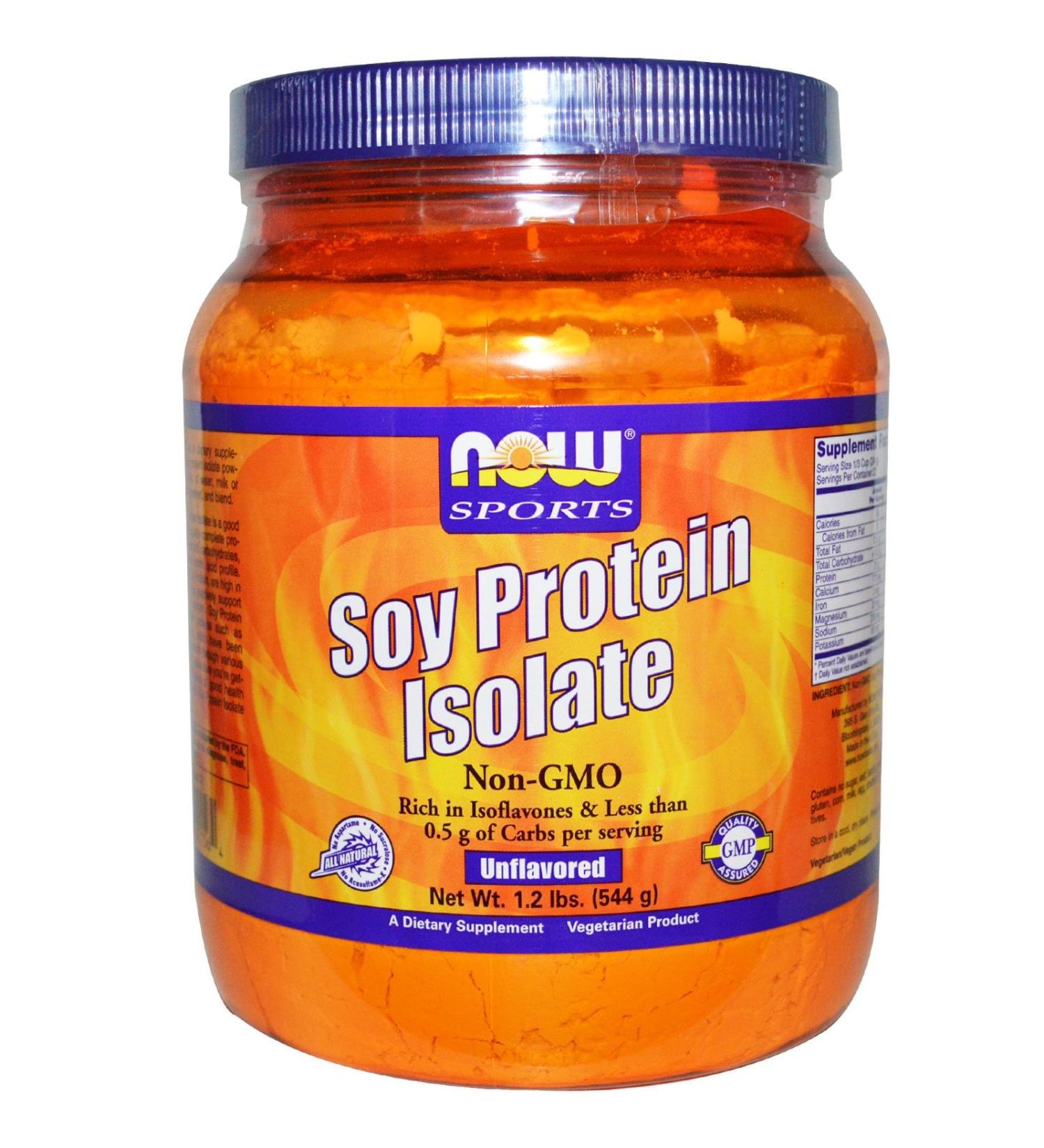 Soy Protein Isolate NON-GMO 1 Lb by Now Foods