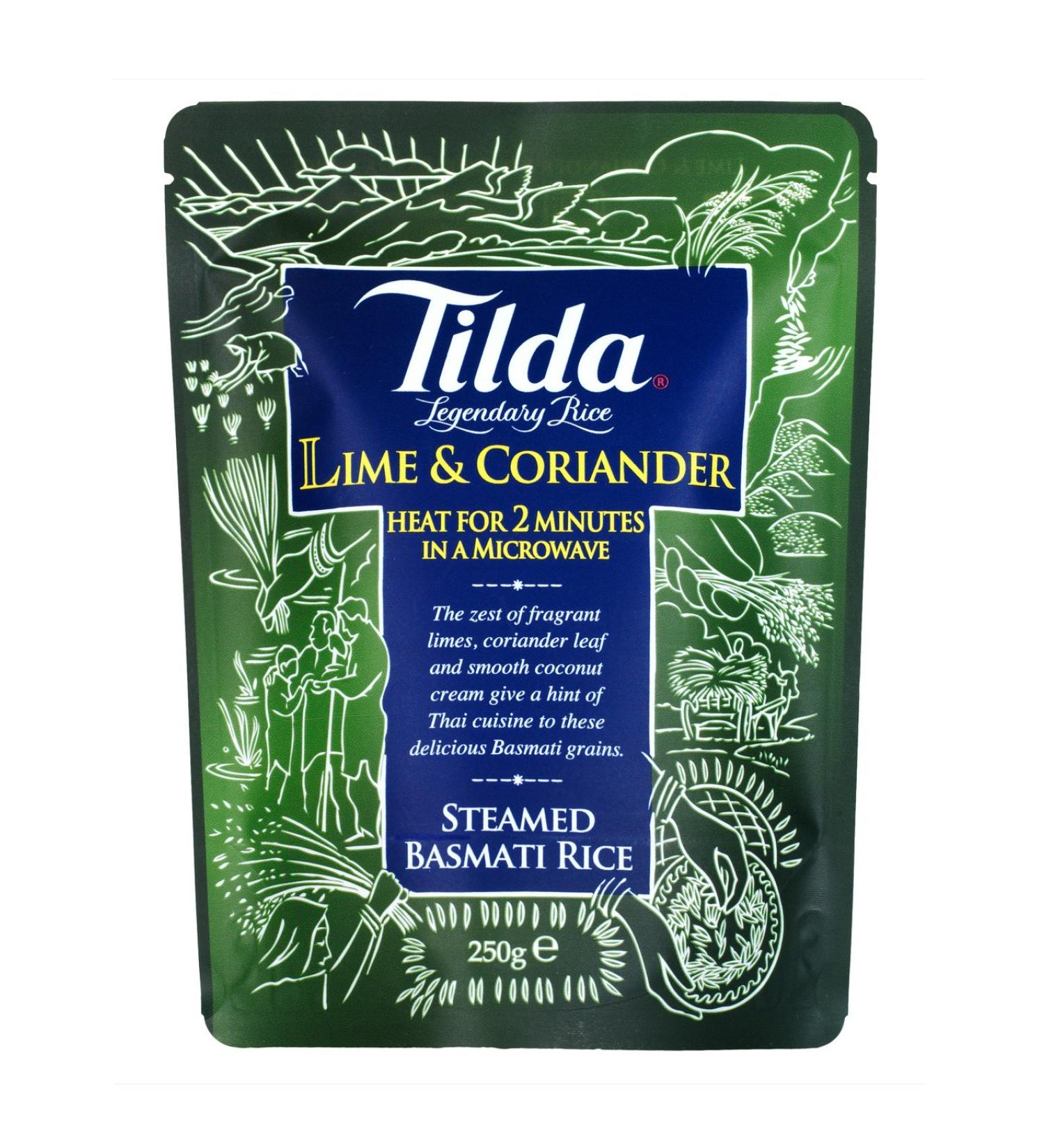 Tilda Bag Basmati Rice Lime and Coriander 250g