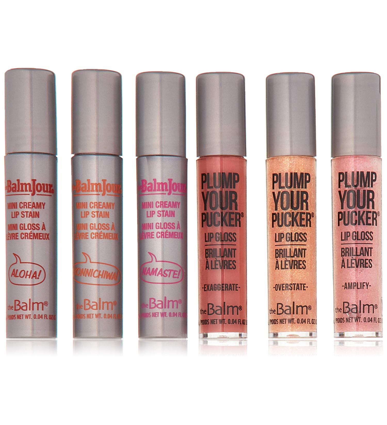 theBalm Hydrating Mini Lip Gloss 6-Piece Set | Shop Internationally for Soft Luscious Lips - Buy Online on GoSupps.com