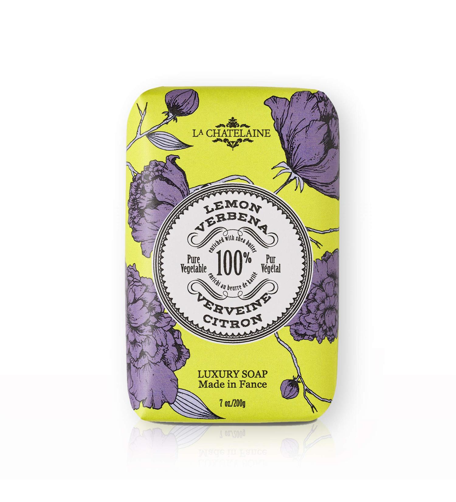 La Chatelaine Luxury Bar Soap | Natural Shea Formula (Lemon Verbena  7 oz) Lemon Verbena 7 Ounce (Pack of 1)