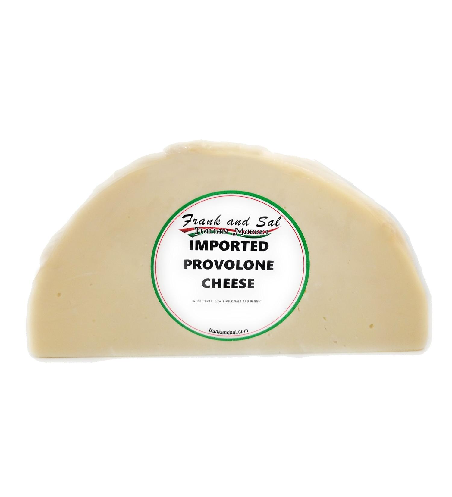 Provolone Cheese Premium (Sharp) One Pound. Frank and Sal Imported Cut Fresh and Vacuum Sealed Daily To Order