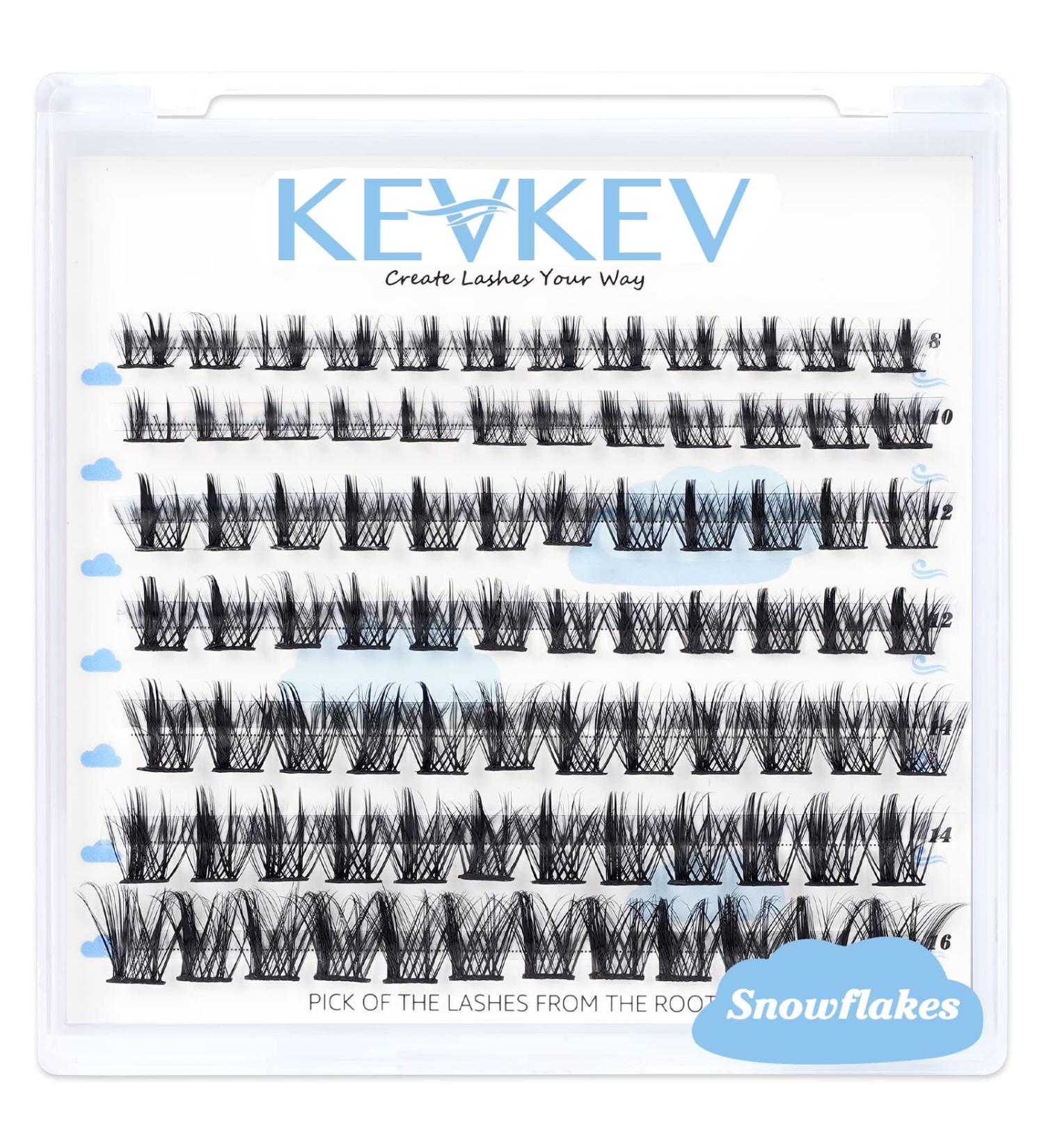 Snowflakes C-Mix 84 Pcs Cluster Lashes DIY Eyelash Extensions (8-16mm) - Soft and Comfortable Individual Lash Clusters - Buy Online on GoSupps.com