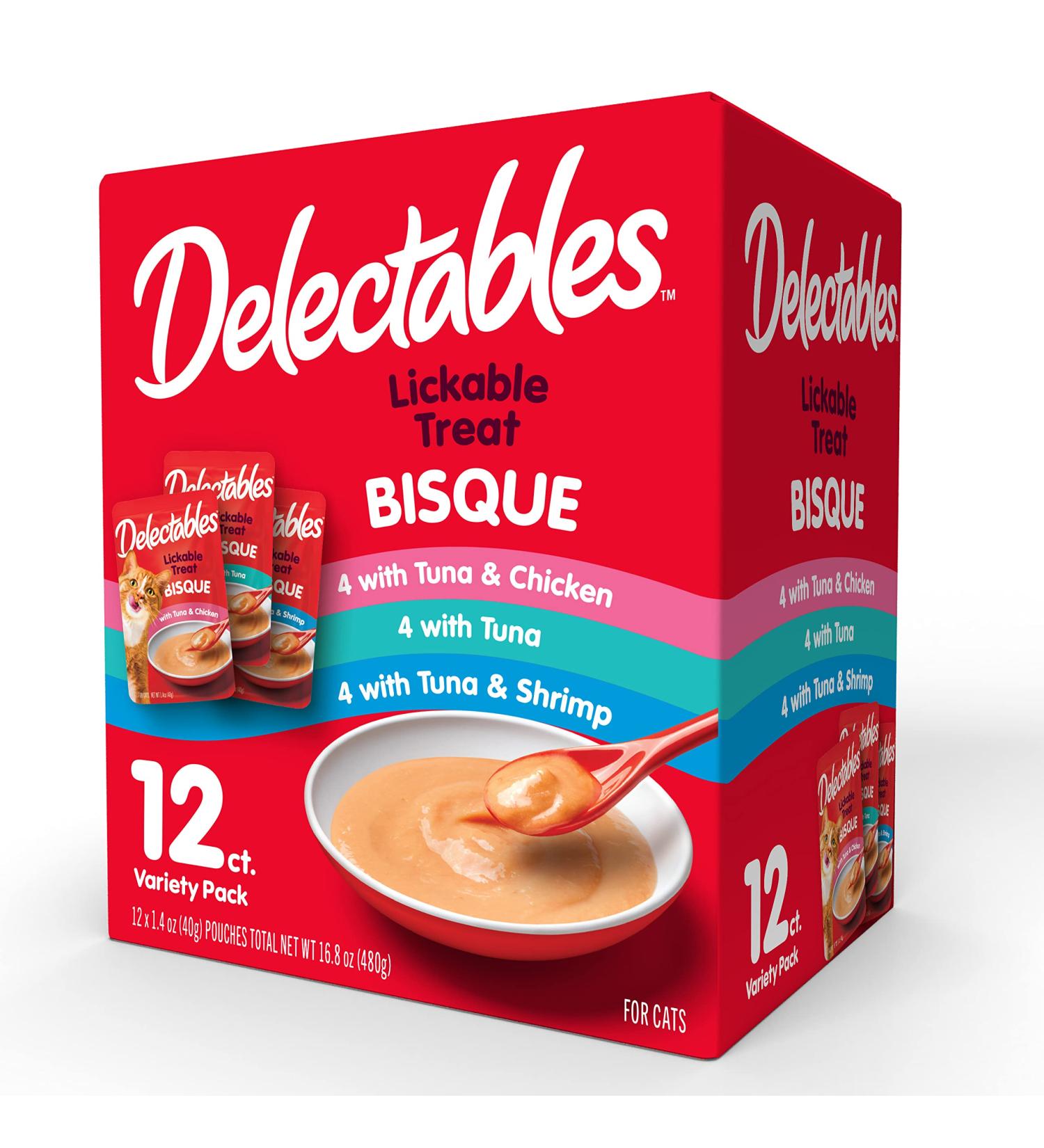 Hartz Bisque Cat Treats 1.4oz (12 Pack) - Variety Flavors for Cats - Buy Online on GoSupps.com