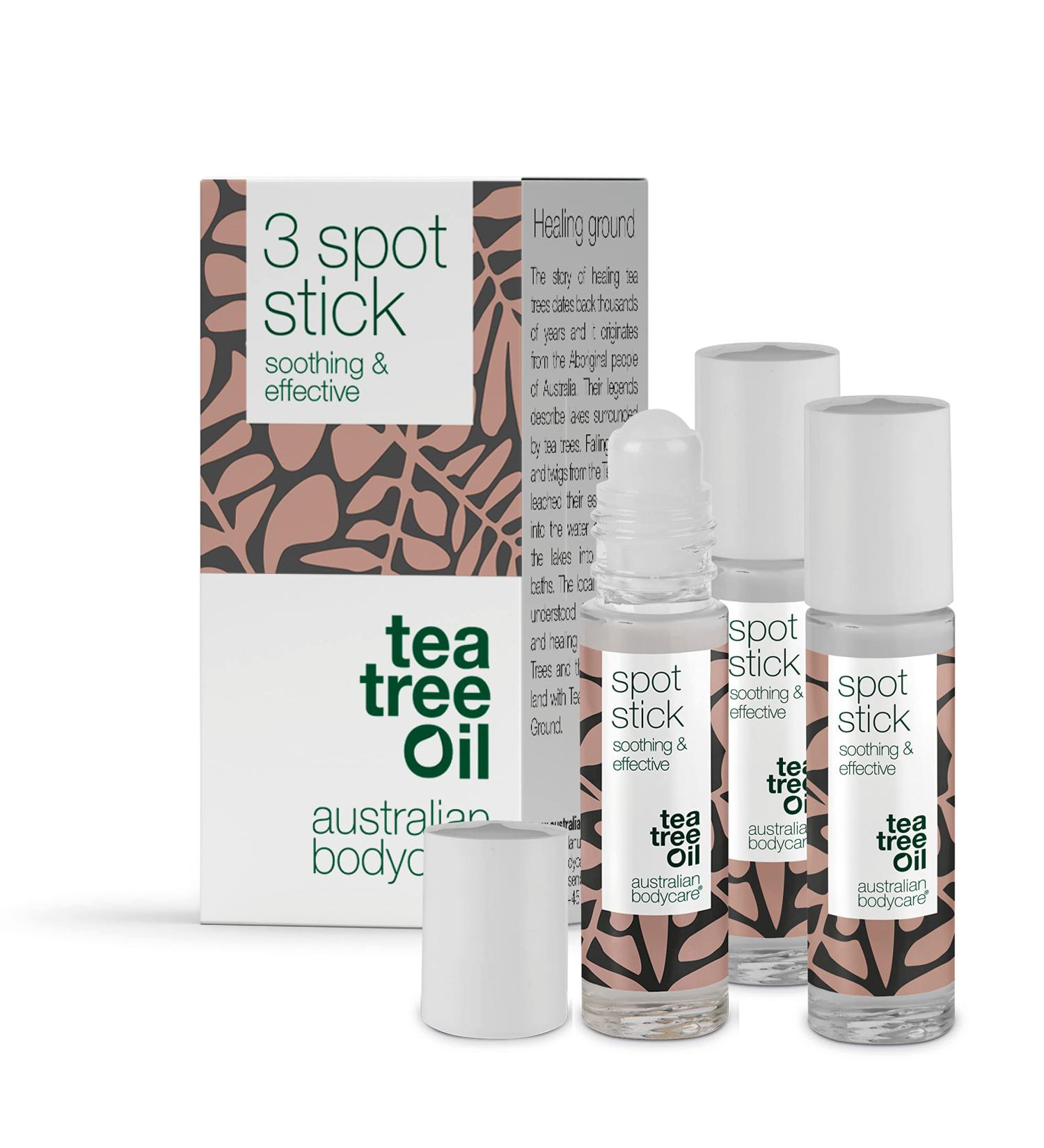 Australian Bodycare Spot Stick - Tea Tree Oil Pimple Pencil | Acne Care | 100% Vegan | 3 Pack (3 x 9 ml) - Clear Pimples & Blemishes - Buy Online on GoSupps.com