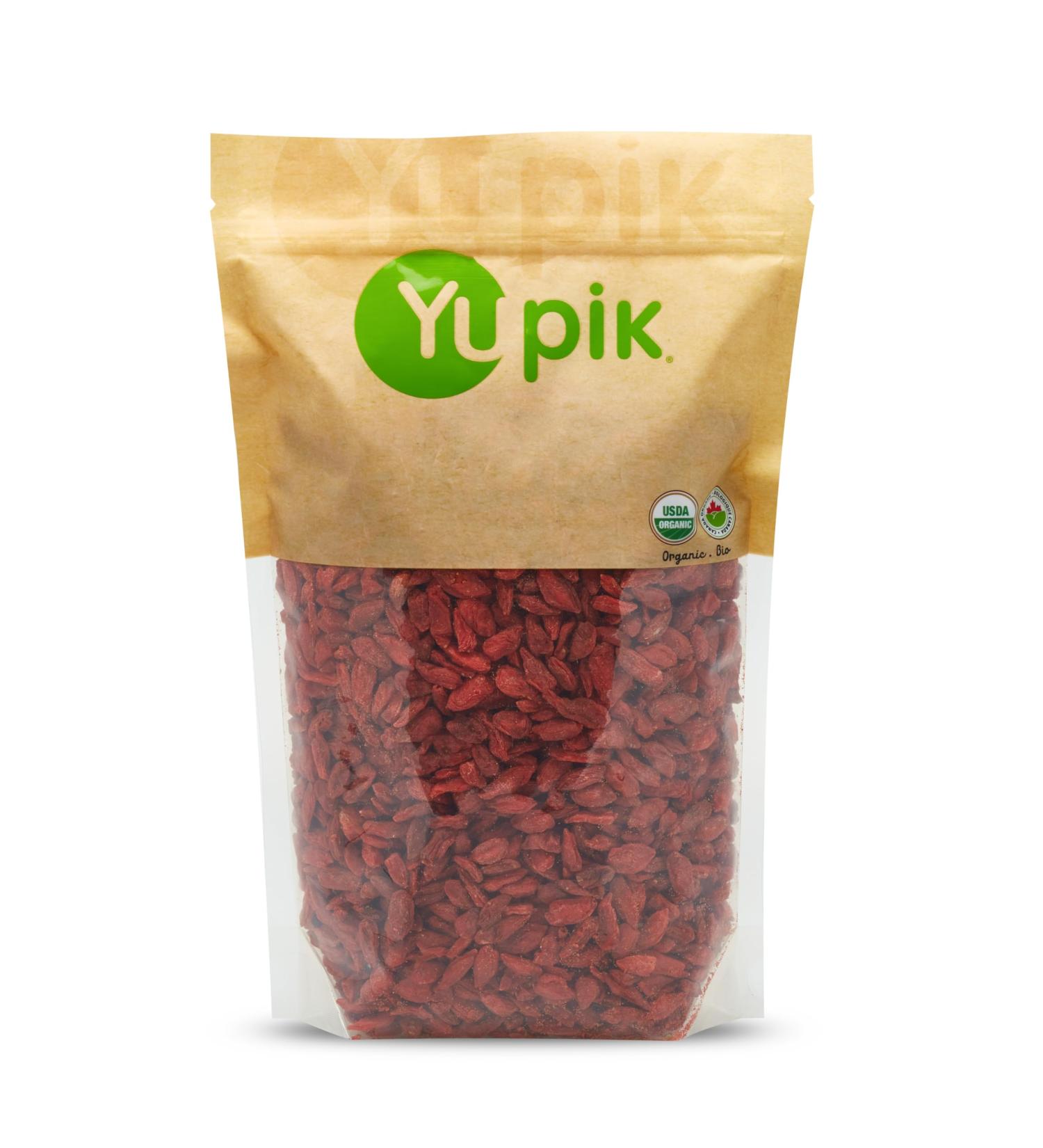 Yupik Organic Goji Berries Non-GMO Vegan Gluten-Free 1Kg - Buy Online on GoSupps.com