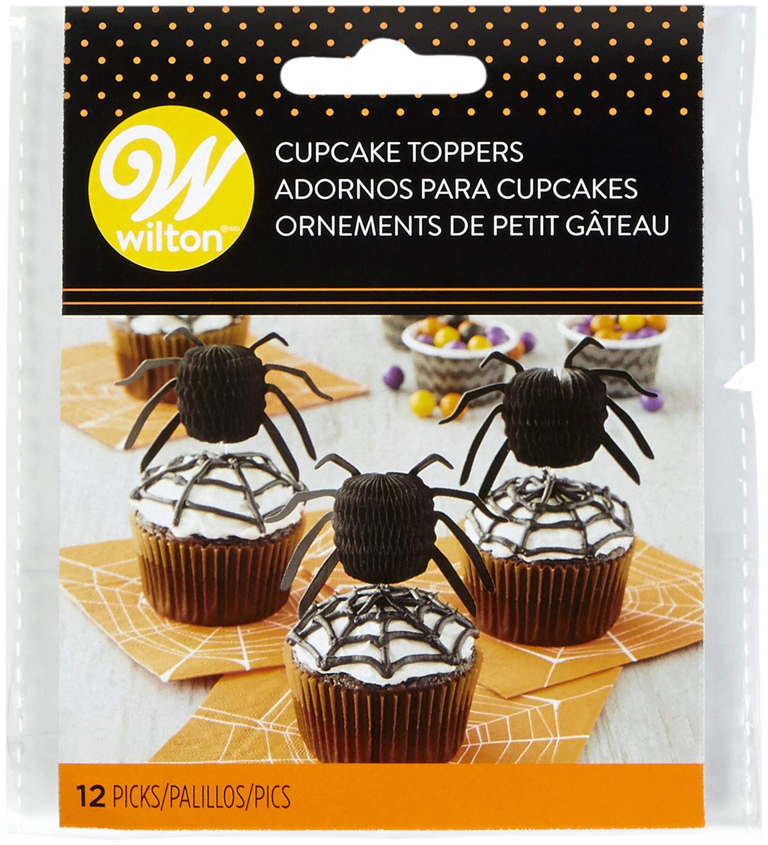 Wilton Cupcake Toppers 12/Pkg-Honeycomb Spiders - Buy Online on GoSupps.com