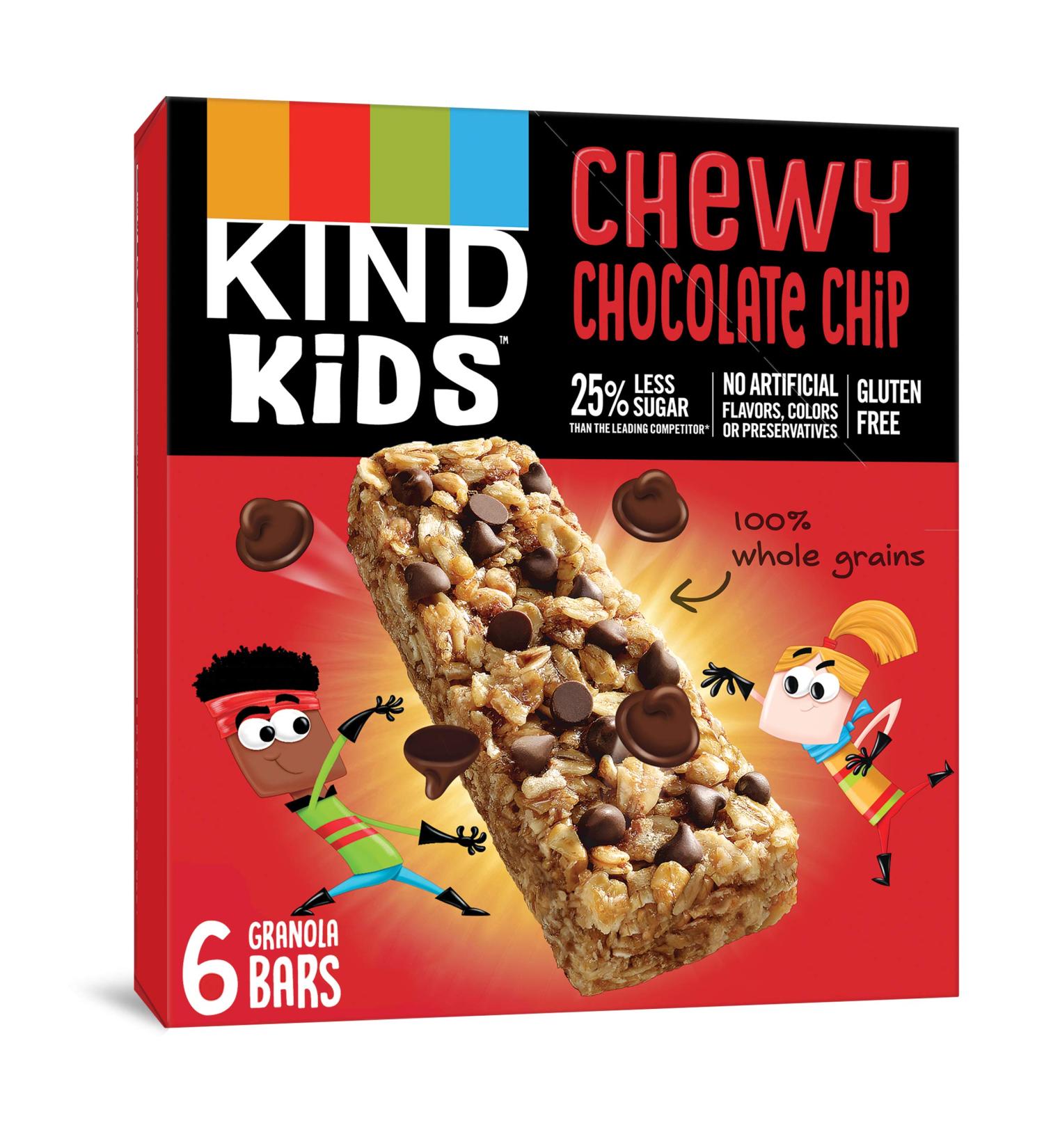 KIND Kids Chocolate Chip Bars - 4.86 oz (Pack of 6) | Healthy Snack for Kids - Buy Online on GoSupps.com