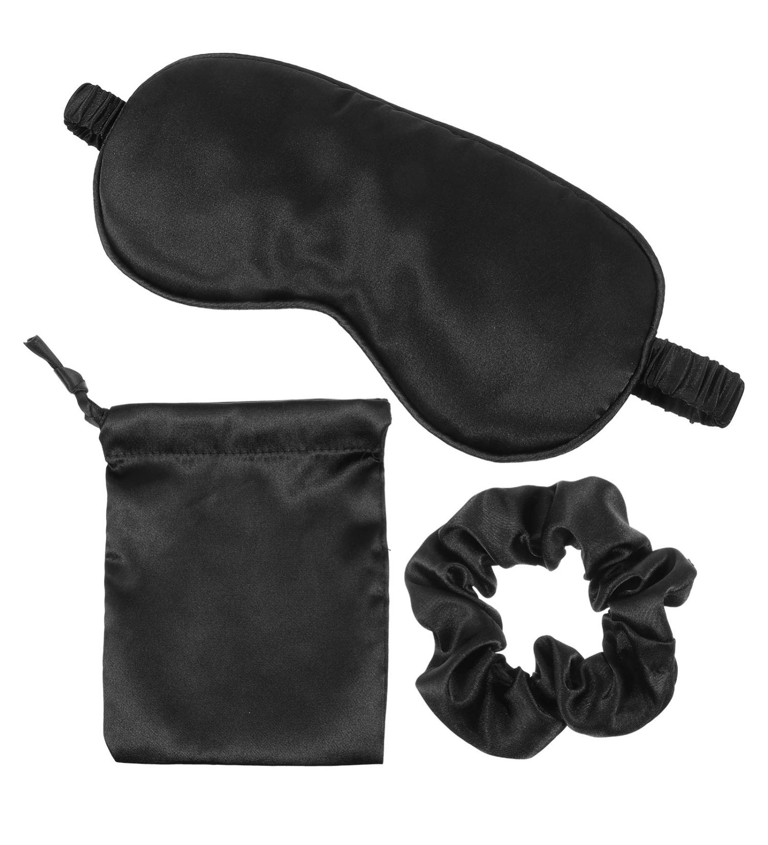 EXCEART Silk Scrunchies & Sleep Mask Set | Luxury Satin Eye Masks & Hair Elastics for Women | Perfect for Sleep & Relaxation - Buy Online on GoSupps.com