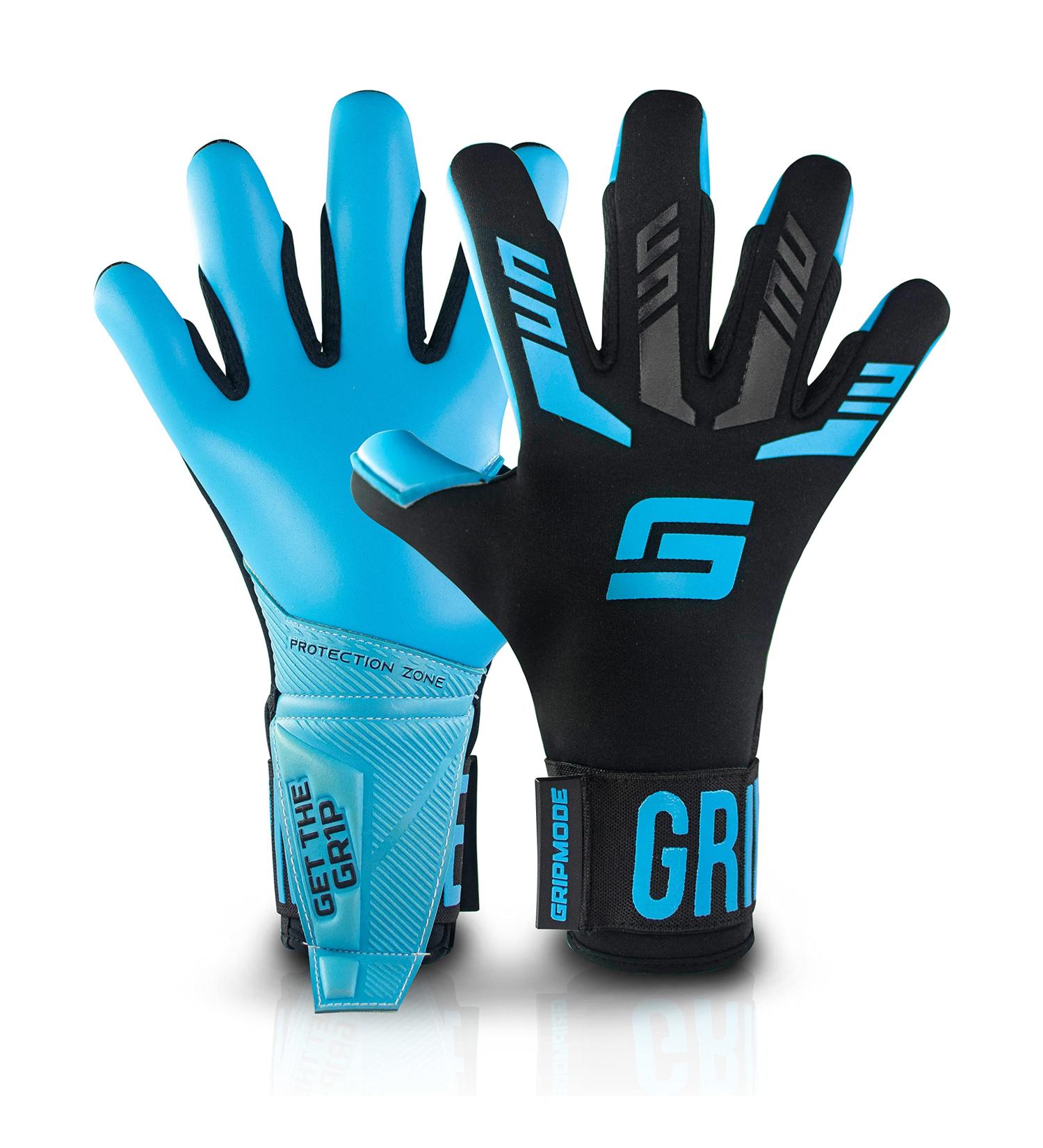 Gripmode Aqua Hybrid Goalkeeper Gloves - Football Gloves for All Ages - Size 7-11 - Weather-Resistant GripTec Surface - Buy Online on GoSupps.com